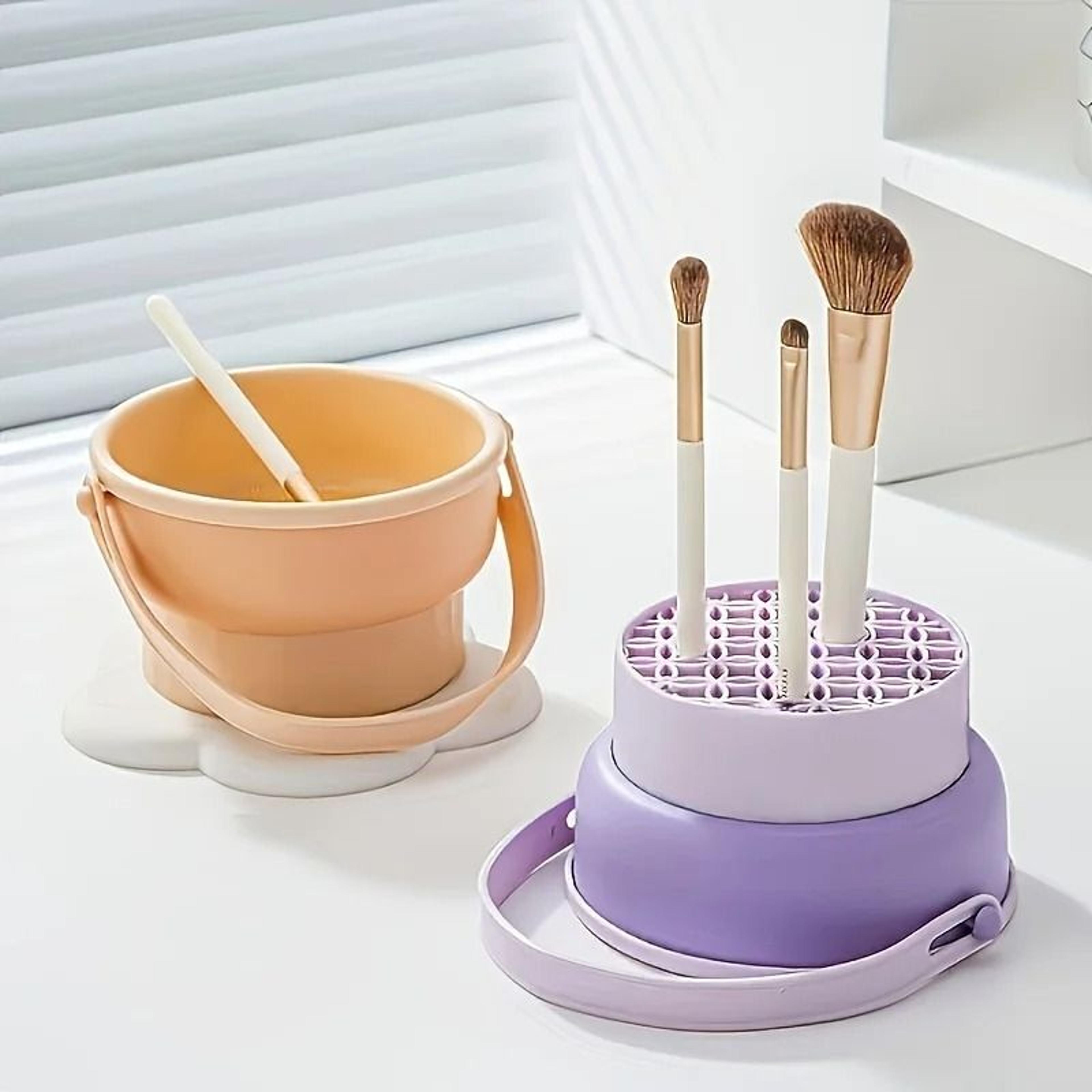 MultiFunctional Makeup Brush Cleaning Bowl And HighPerformance Silicone Drying Architecture 1