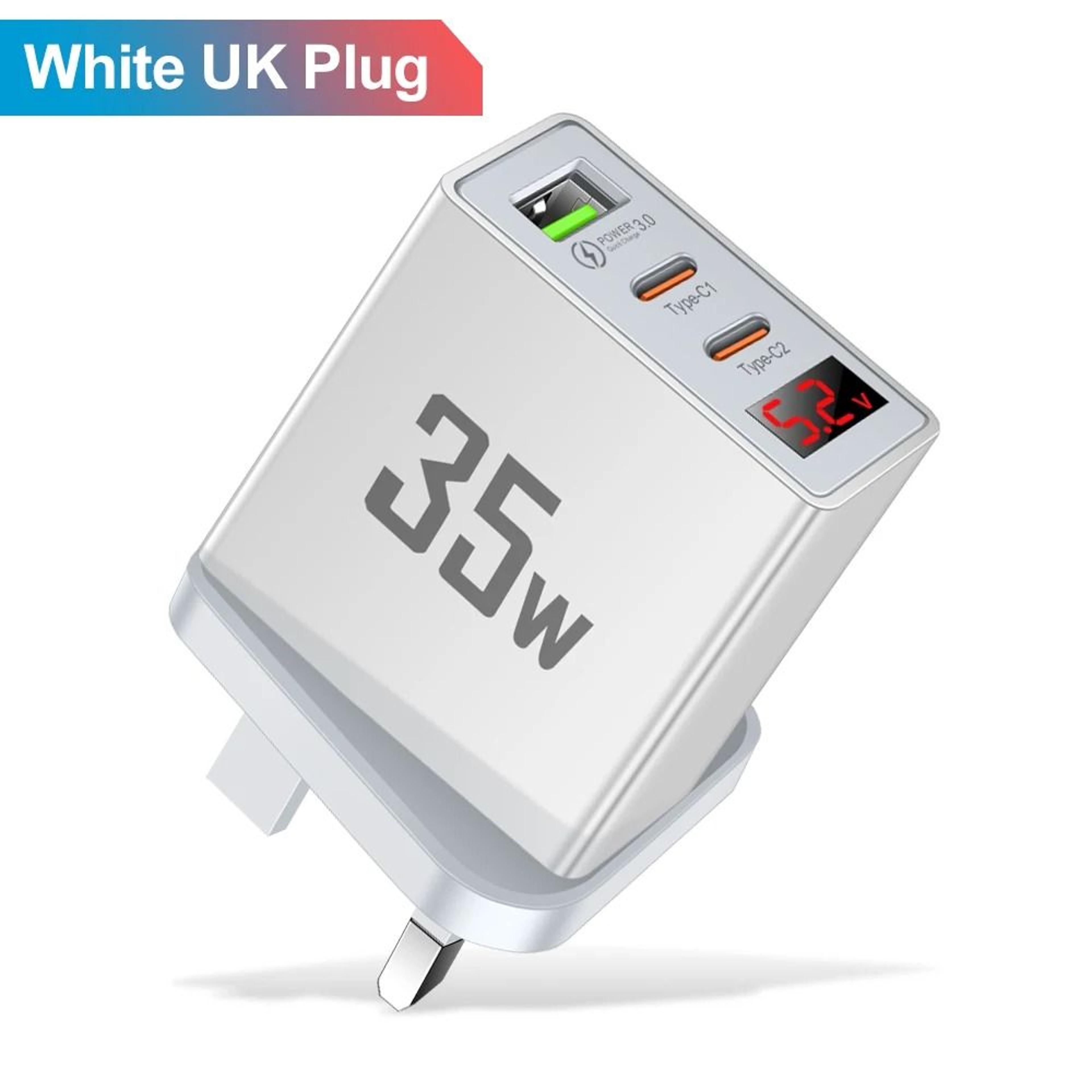 Gemini Said 35W LED Display Quick Charge 30 PD Type C Wall Charger Adapter 11