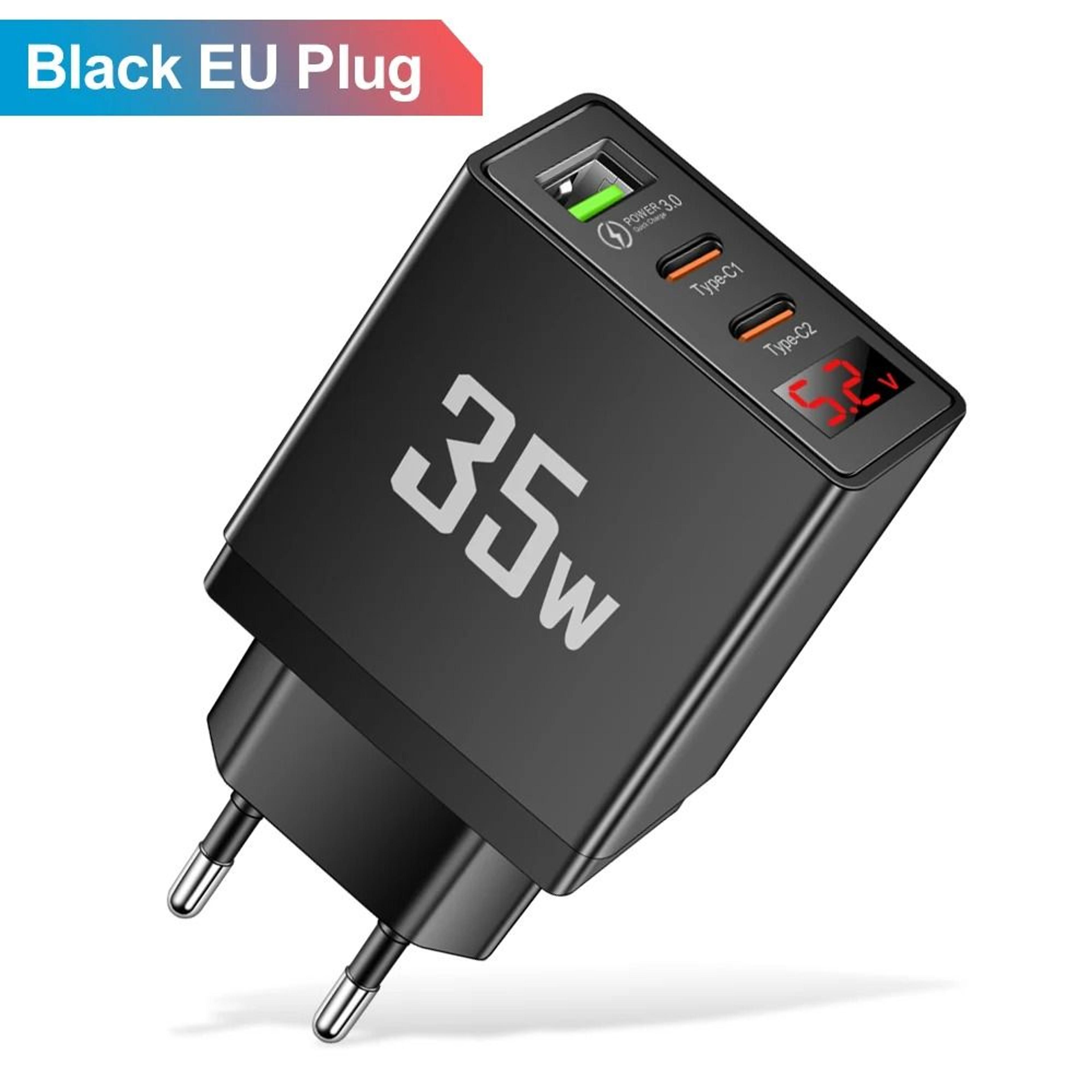 Gemini Said 35W LED Display Quick Charge 30 PD Type C Wall Charger Adapter 6