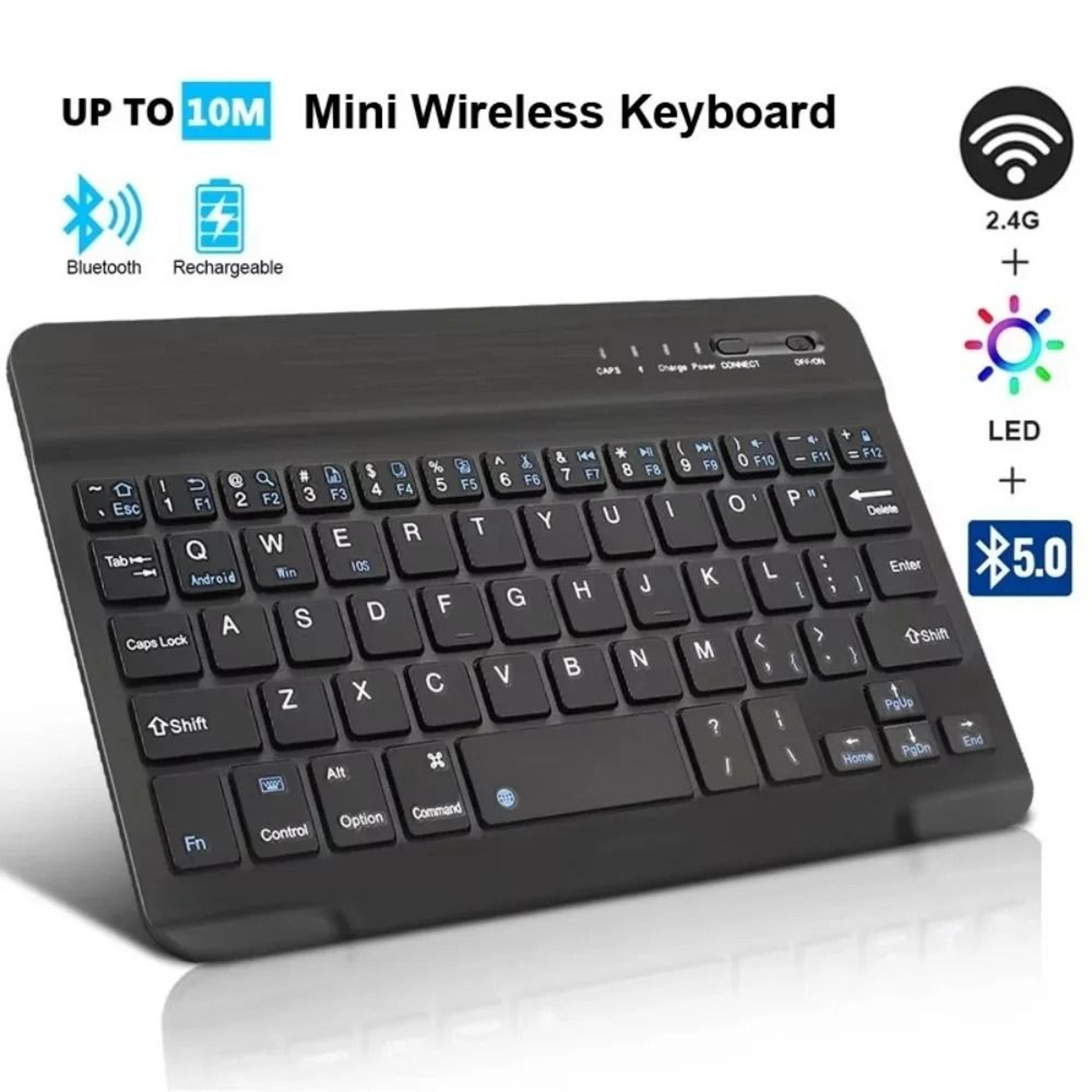 Rechargeable Mini Bluetooth 50 Wireless Keyboard For IPad Samsung And Xiaomi Tablets 0