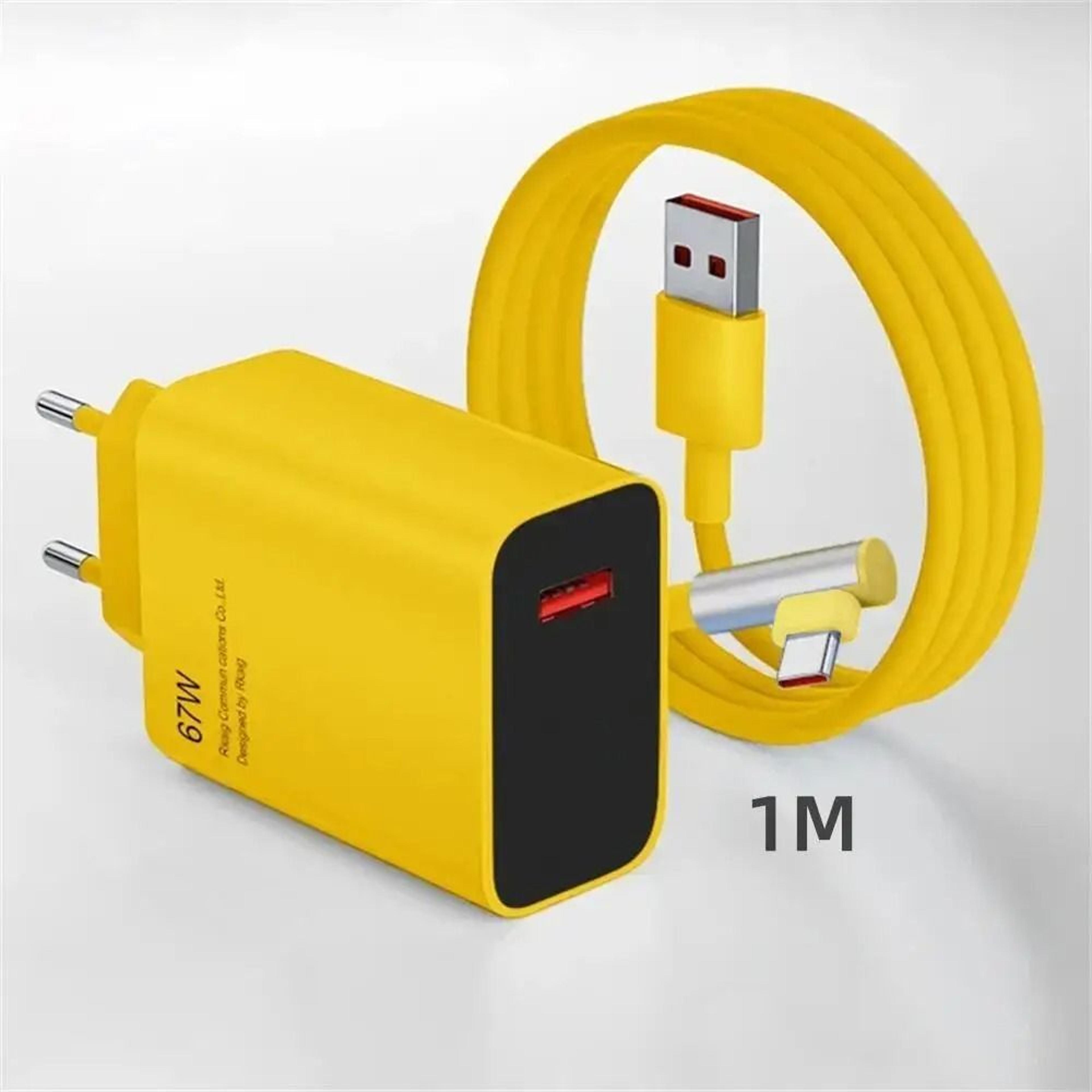 67W Fast Charging Wall Adapter With 6A USB Type C Cable Hub 9