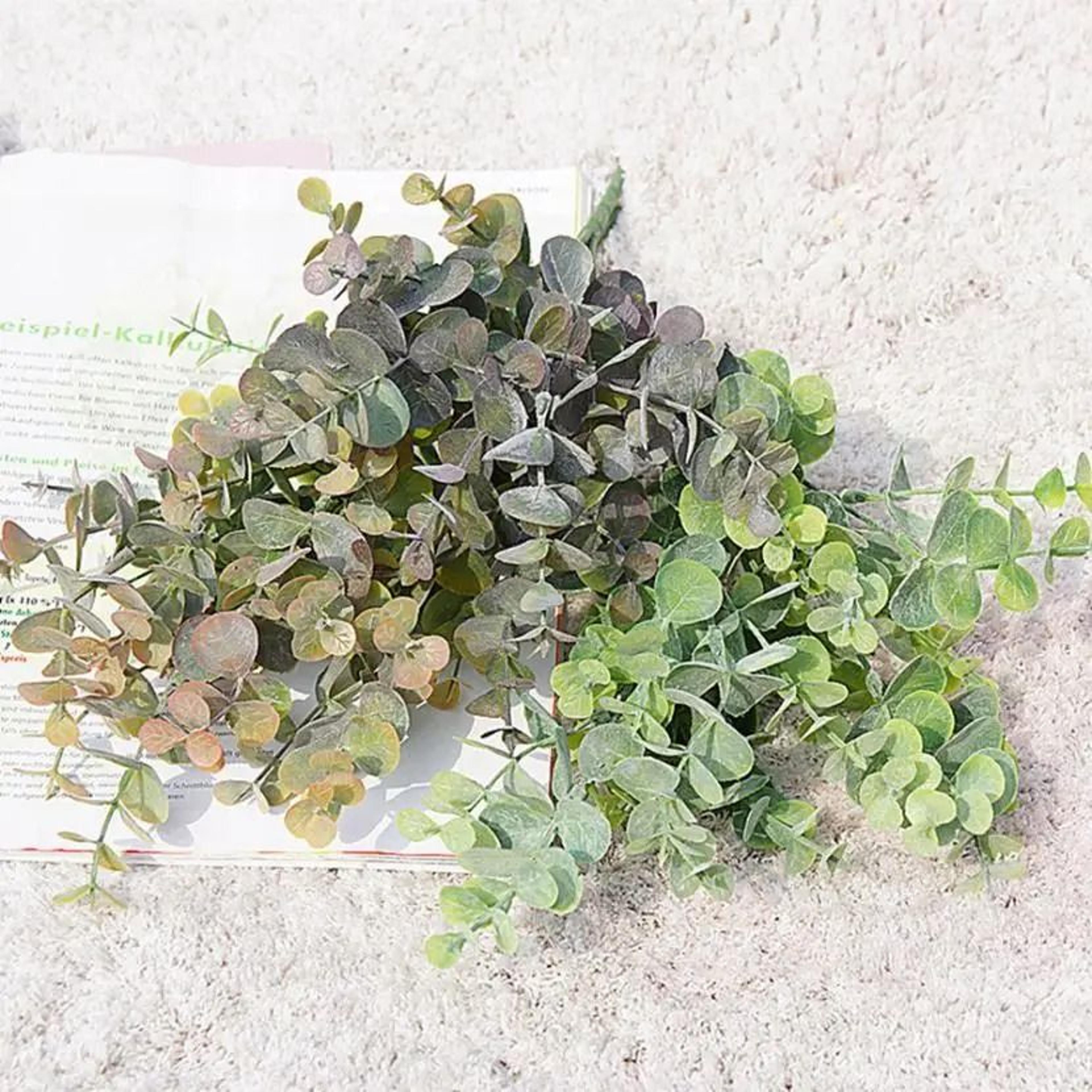 Artisan Frosted Eucalyptus Decorative Branch 3