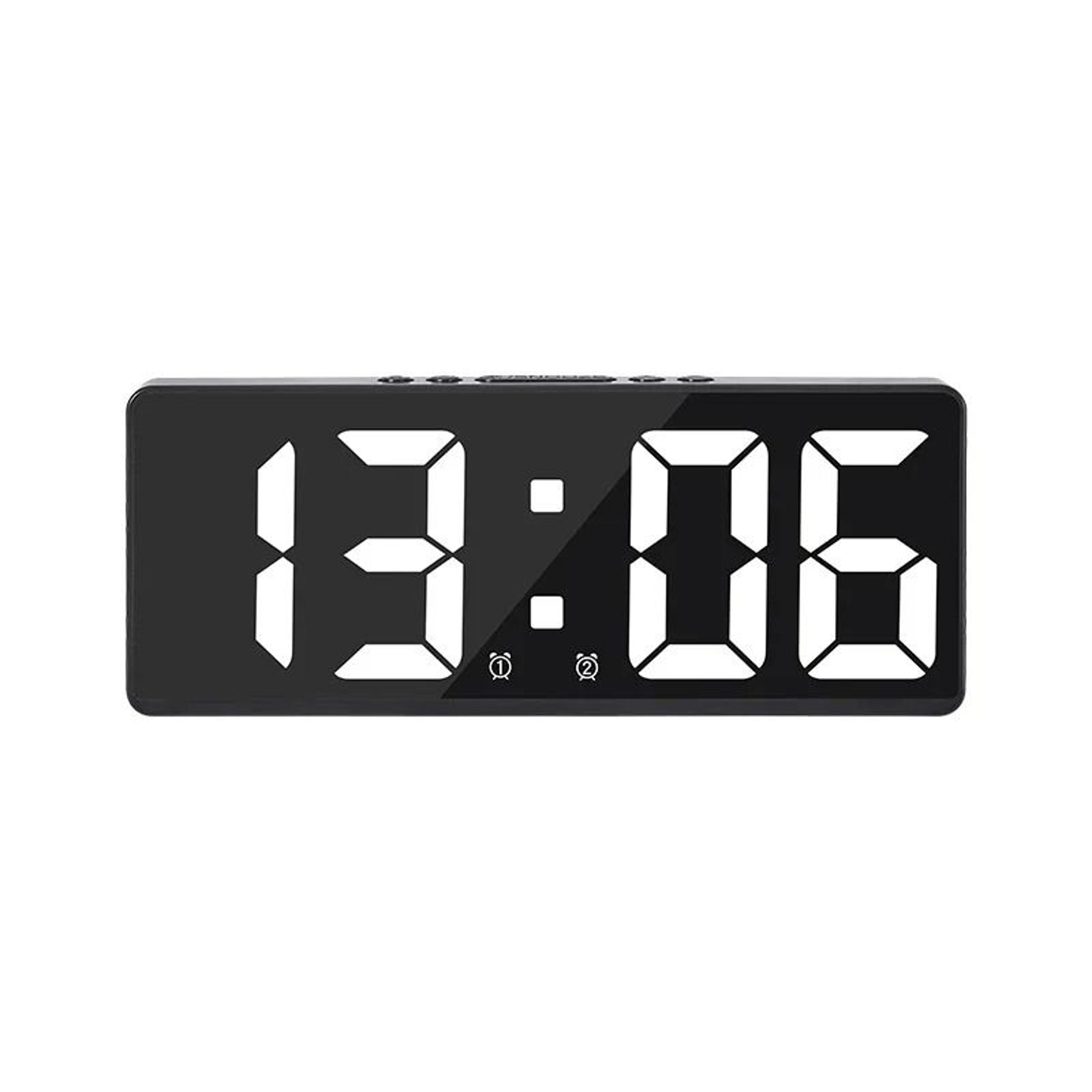 Voice Control Digital Alarm Clock With Temperature And Night Mode 8