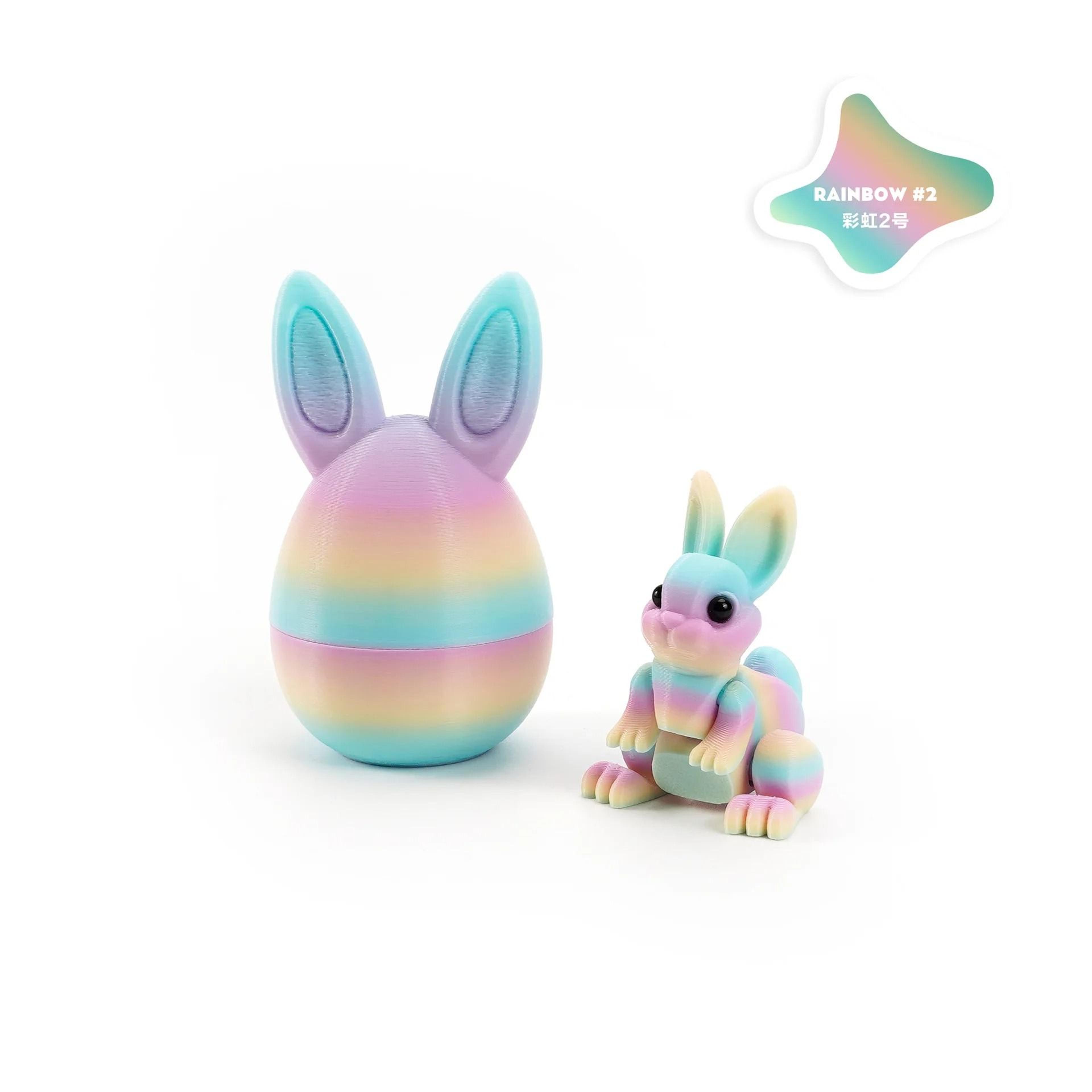 3D Printed Rabbit Eggs Ornament  Artistic Easter Animal Figurine 17