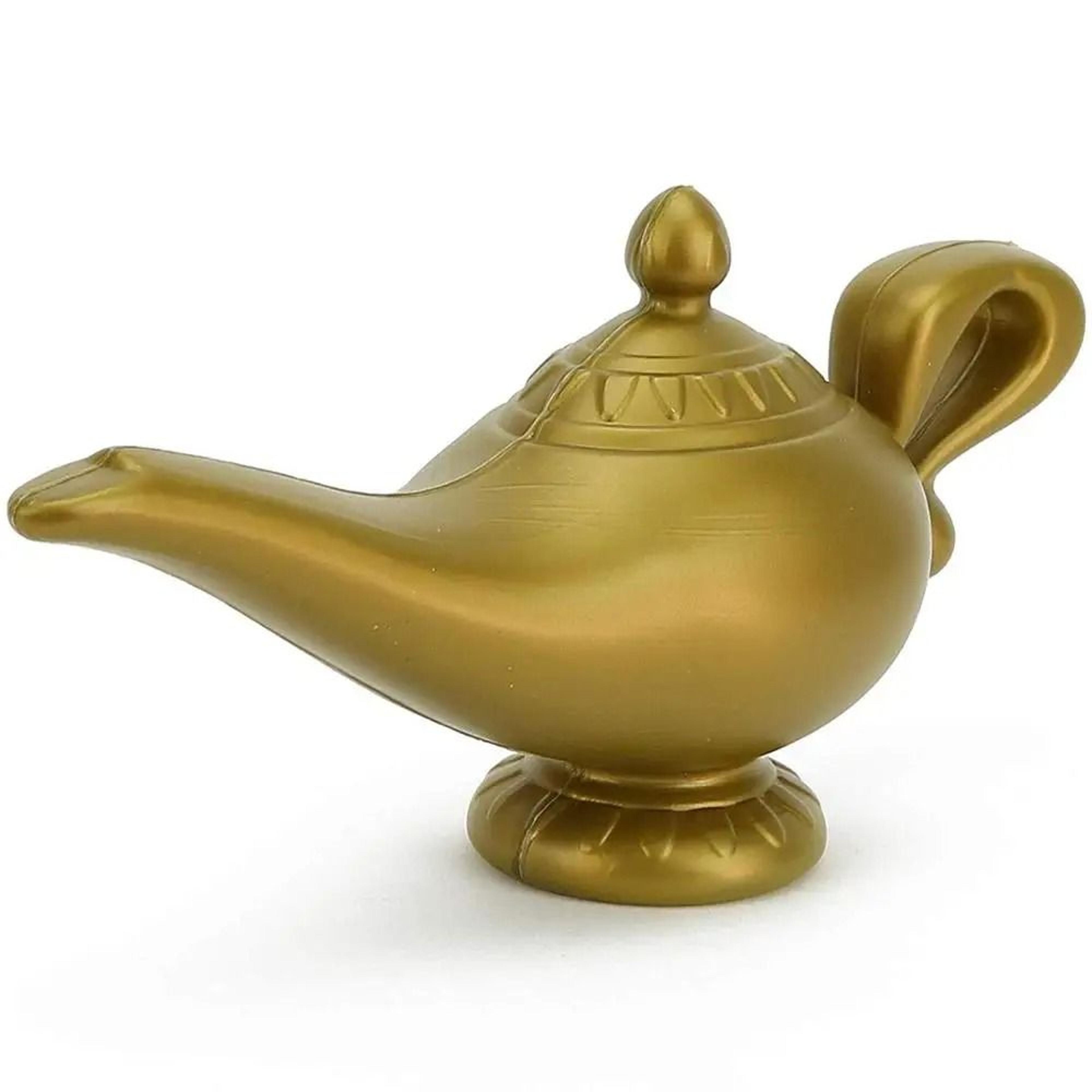 Magic Aladdin Lamp Prop  Golden Genie Lamp For Cosplay Halloween  Party Decor 6
