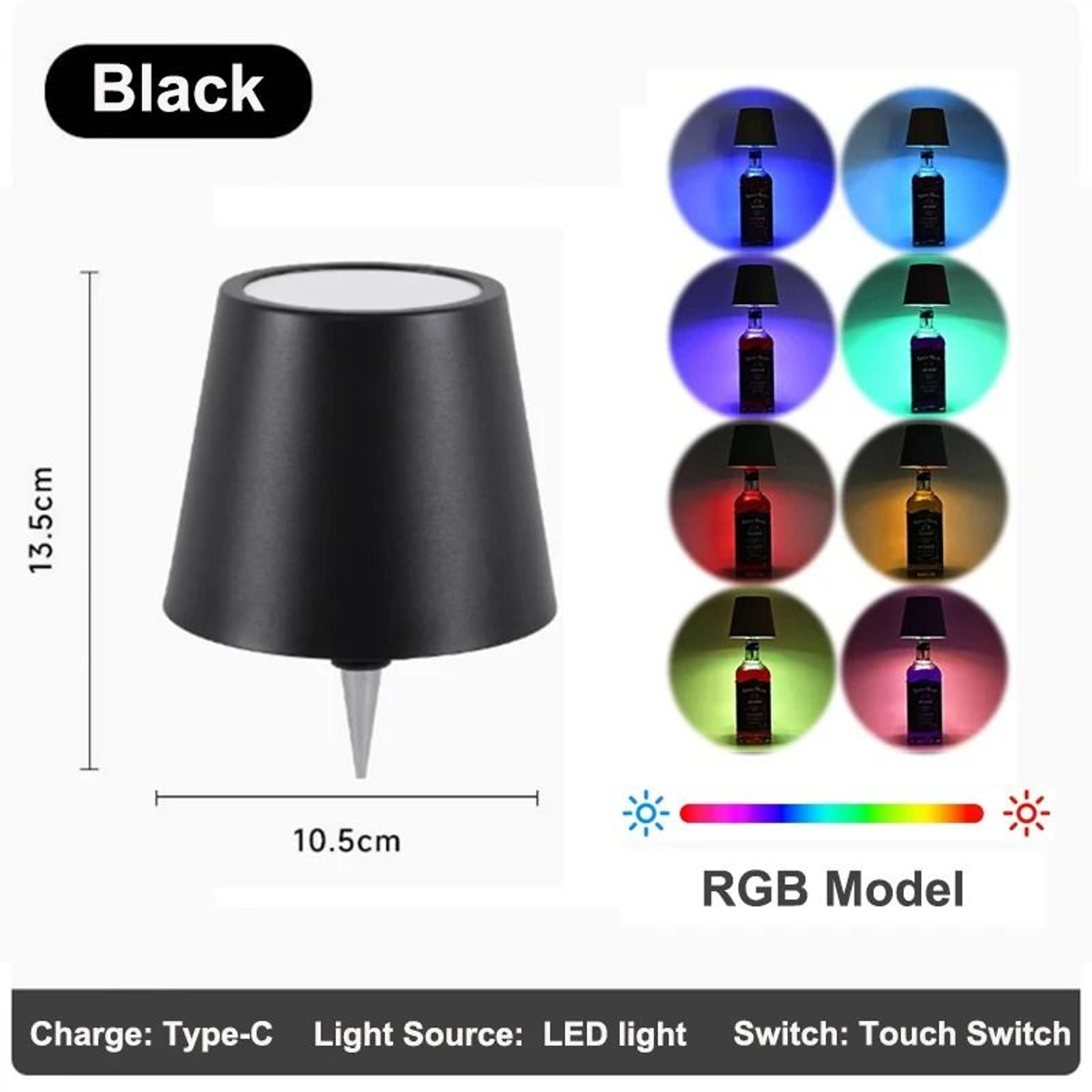 Wireless LED Wine Bottle Lamp  TouchControl Portable Table Light For Home  Bars 13