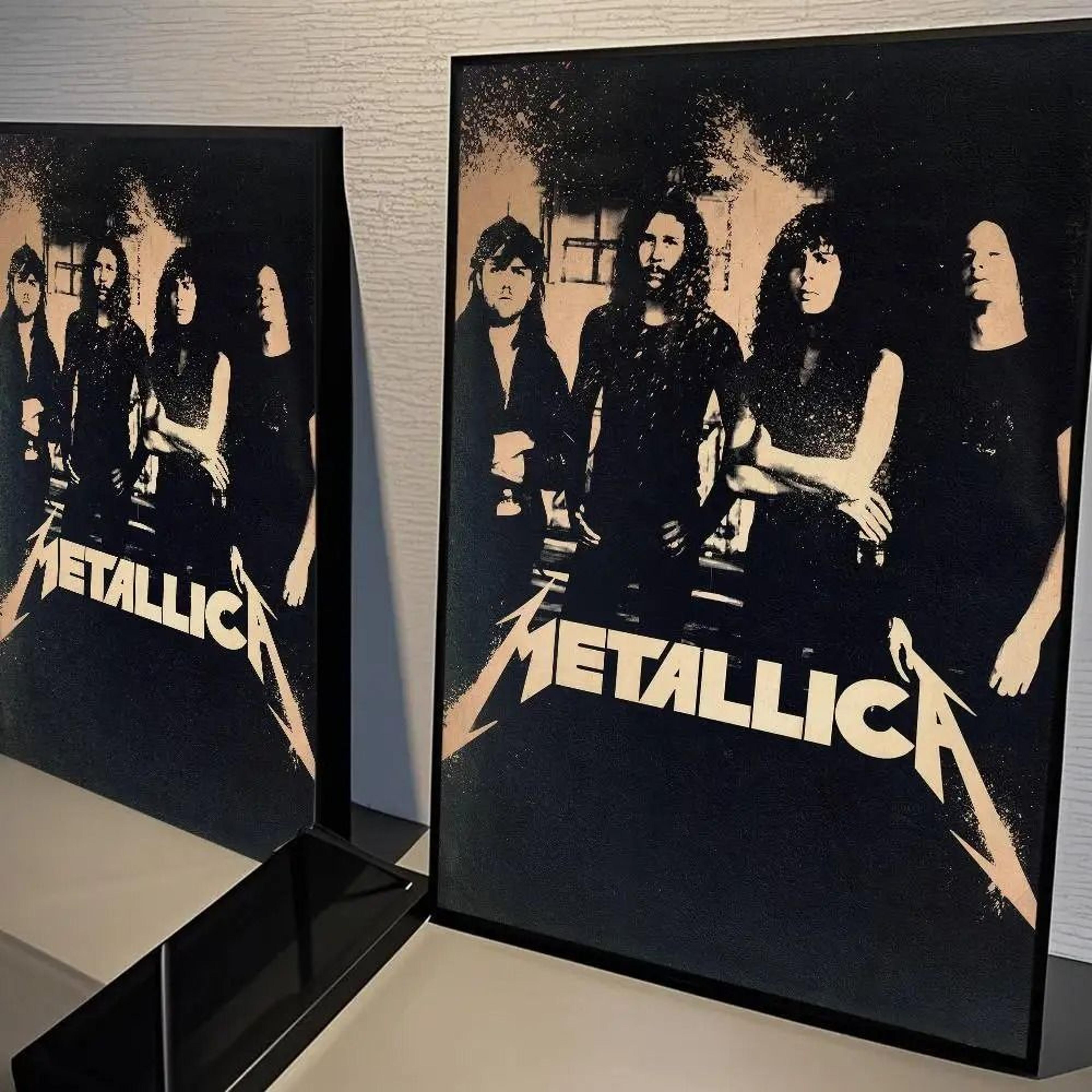 Metallica Classics Band Poster  Heavy Metal Music Icon Wall Sticker For Living Room  Bar 6