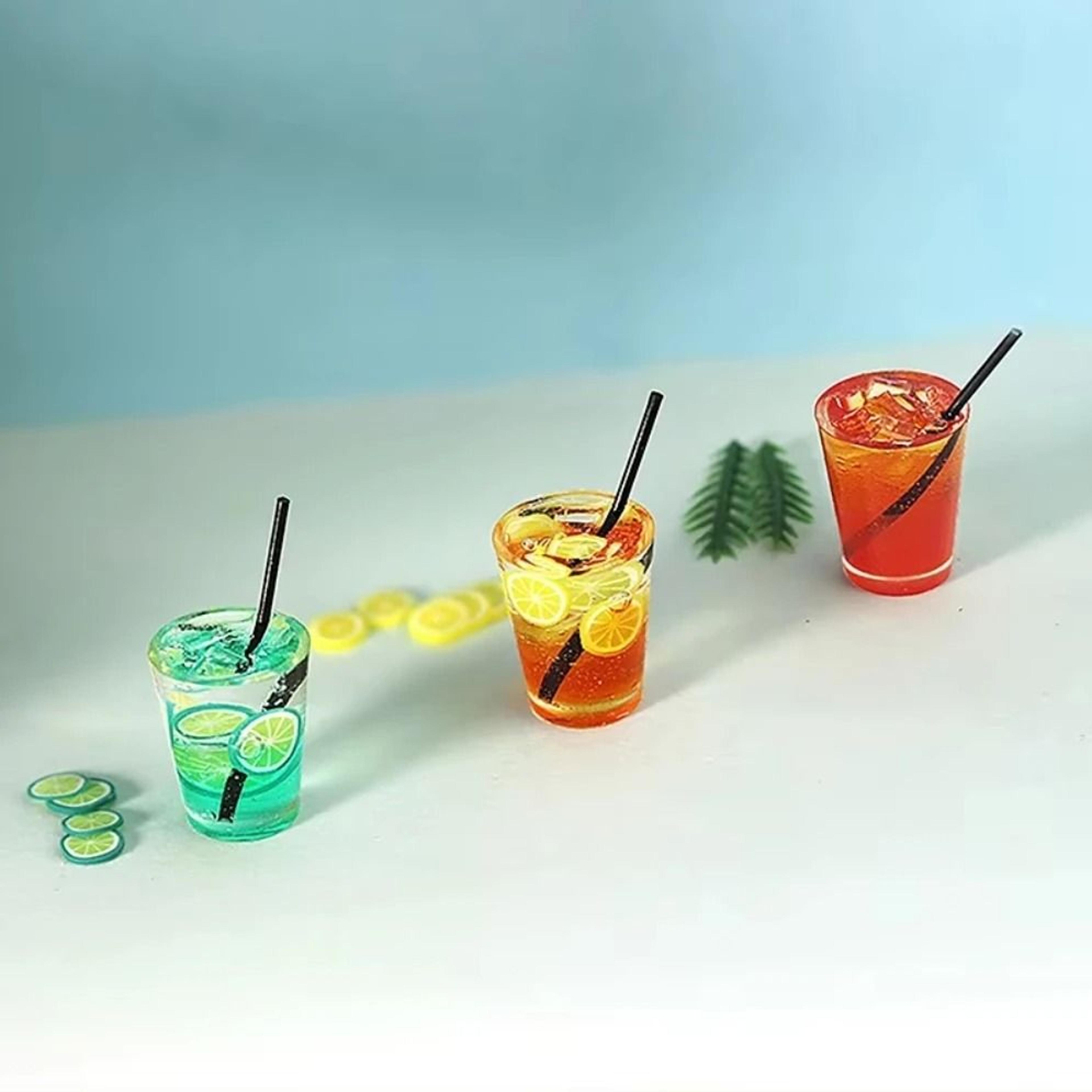 Miniature Dollhouse Cocktail Drinks  1 6  1 12 Scale Doll Toys Kitchen Ornaments 5