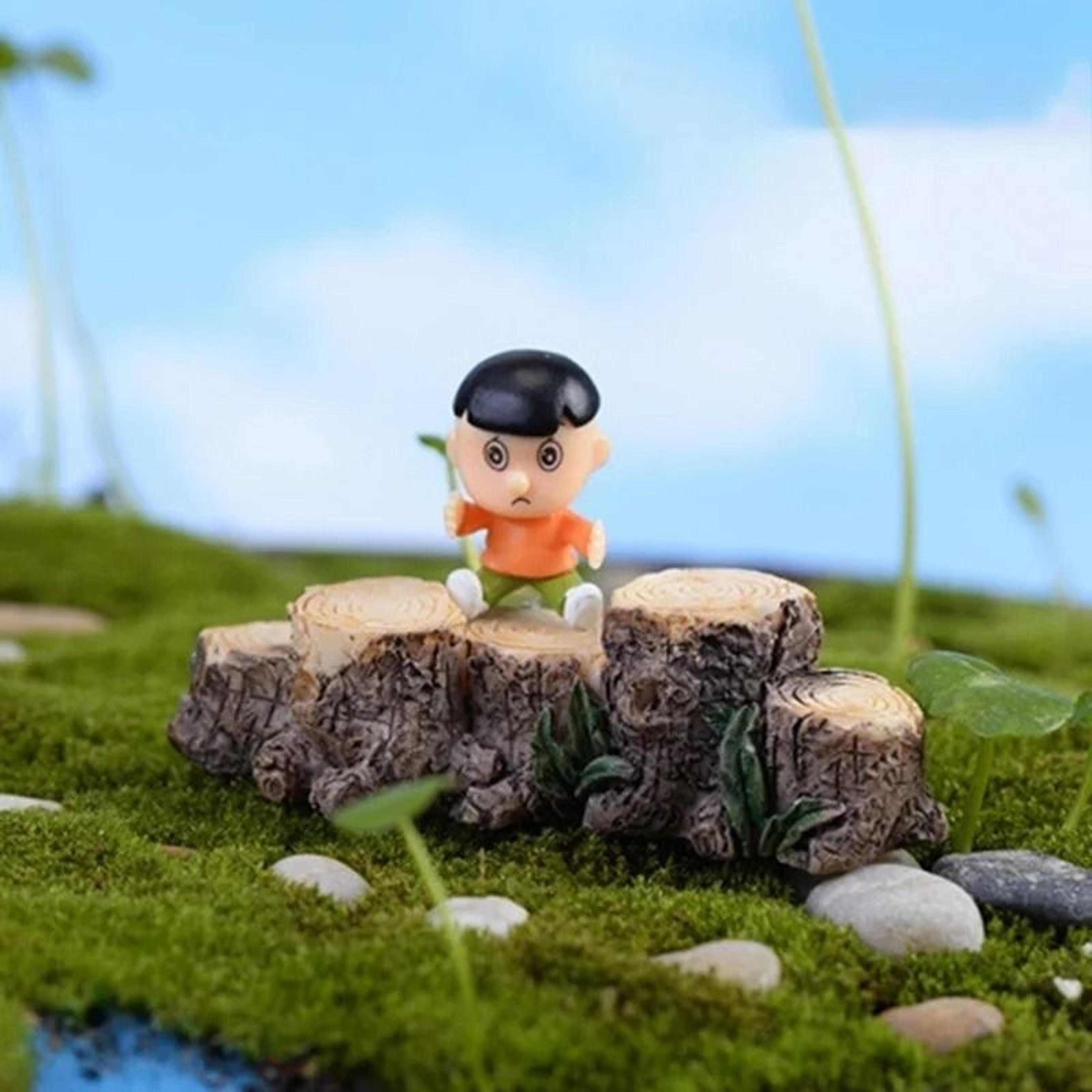 Miniature Tree Stump Bridge  Resin Fairy Garden  Micro Landscape Ornament 2