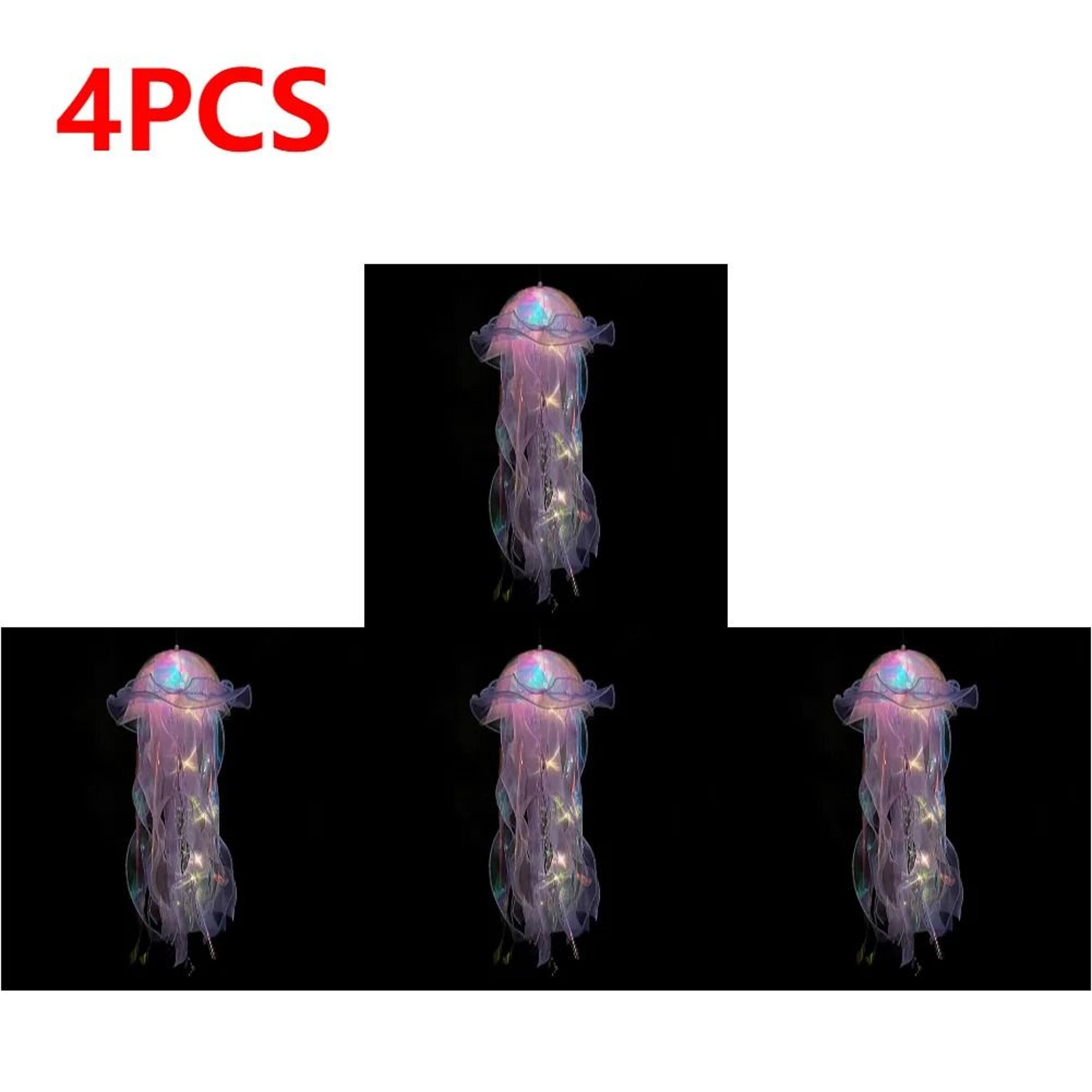 Gradient Jellyfish LED Night Light  Iridescent Hanging Pendant Lamp 19