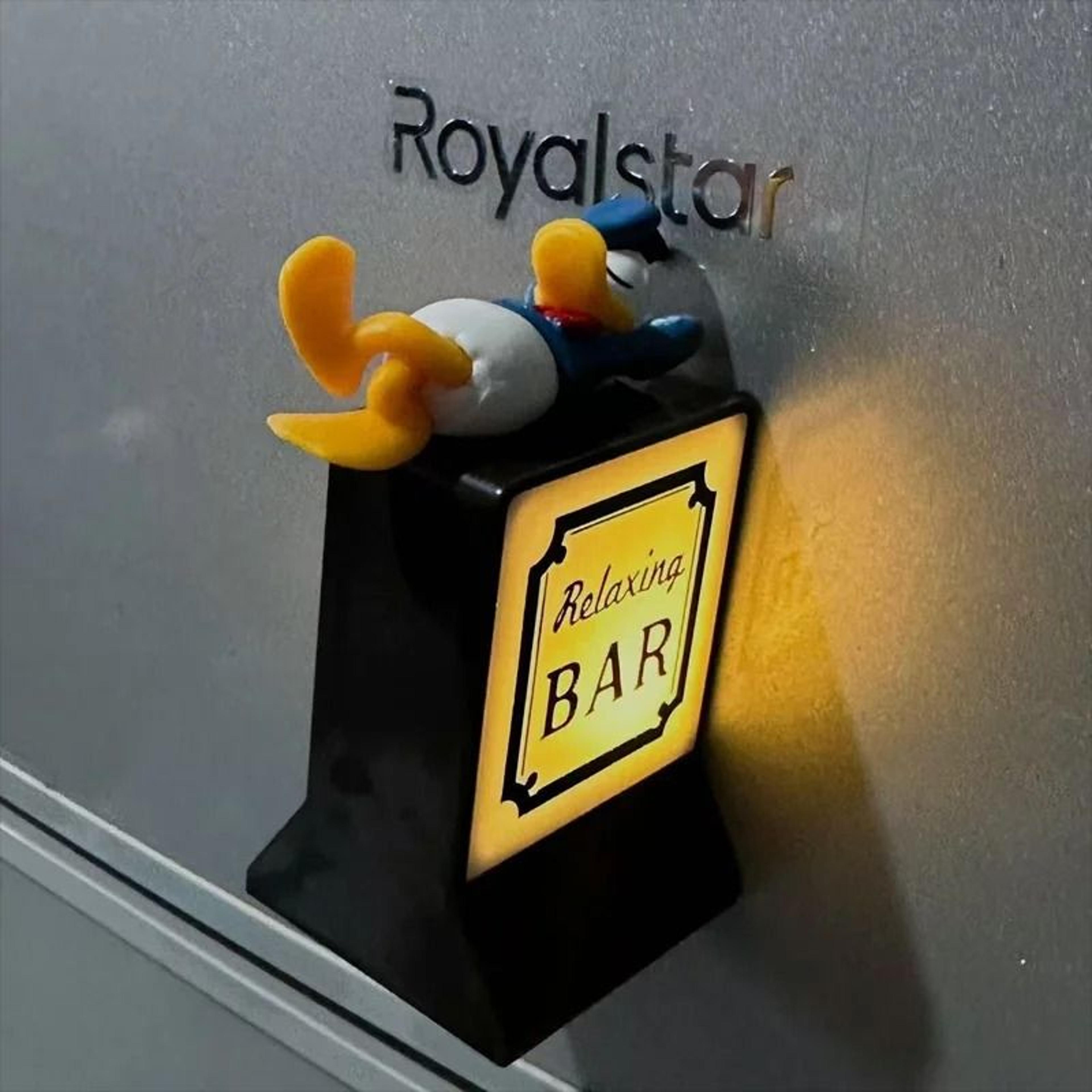 Miniature Luminous Convenience Store Refrigerator Sticker  Magnetic LED Fridge Light 3