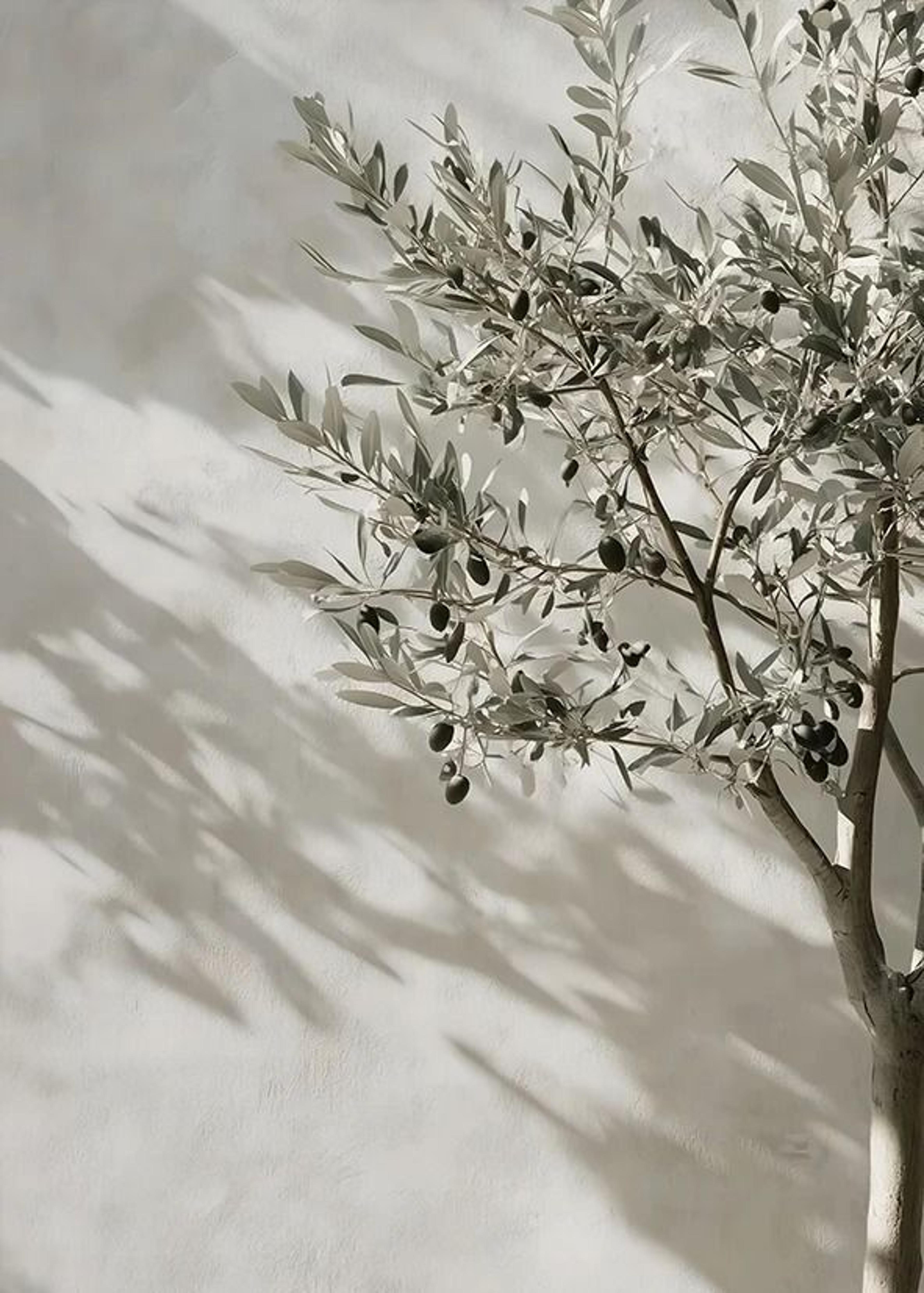Retro Elegant Olive Tree  Lemon Canvas Poster  Vintage Mediterranean Vase Wall Art 9