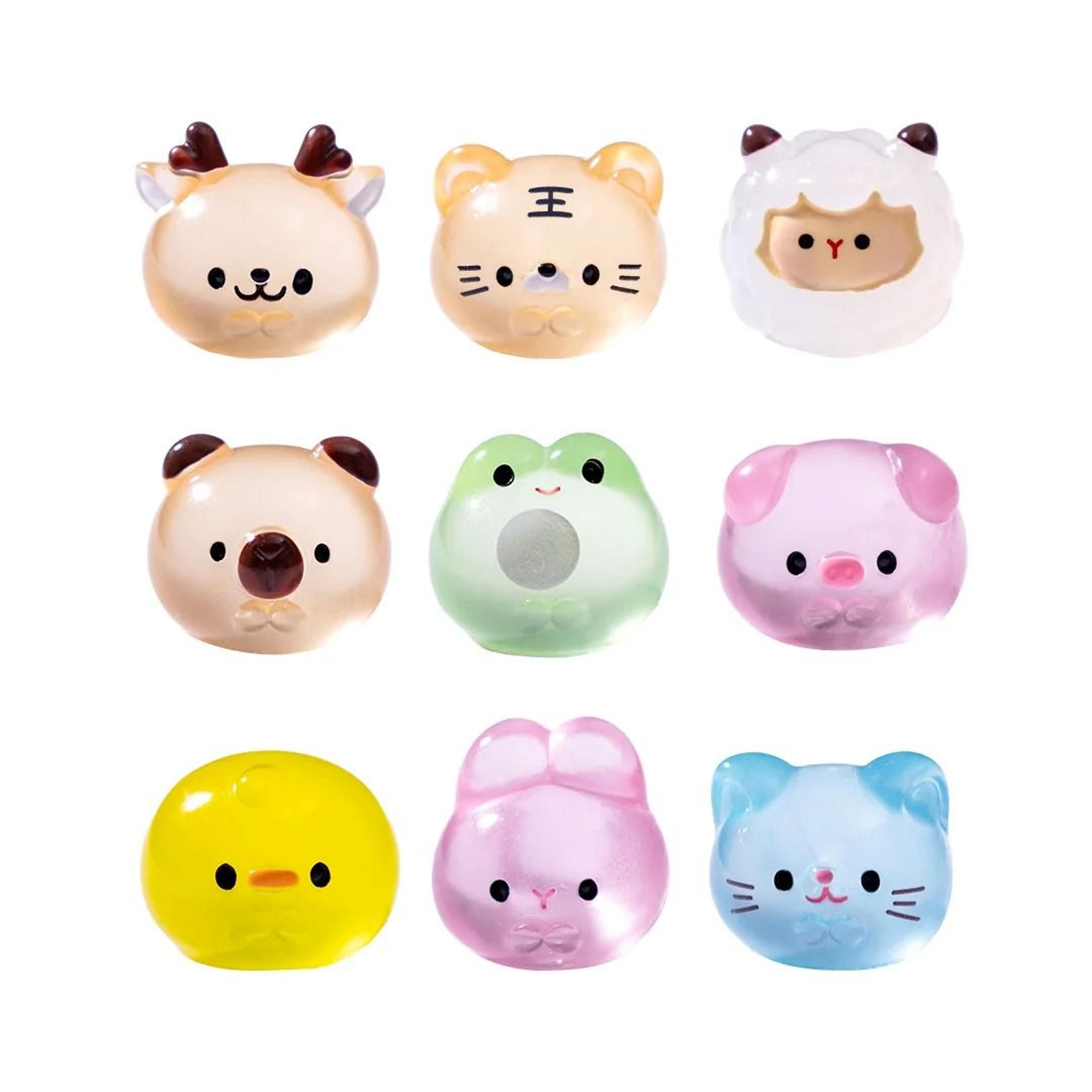 Luminous Mini Resin Animal Set  GlowintheDark Fairy Garden Figurines 4