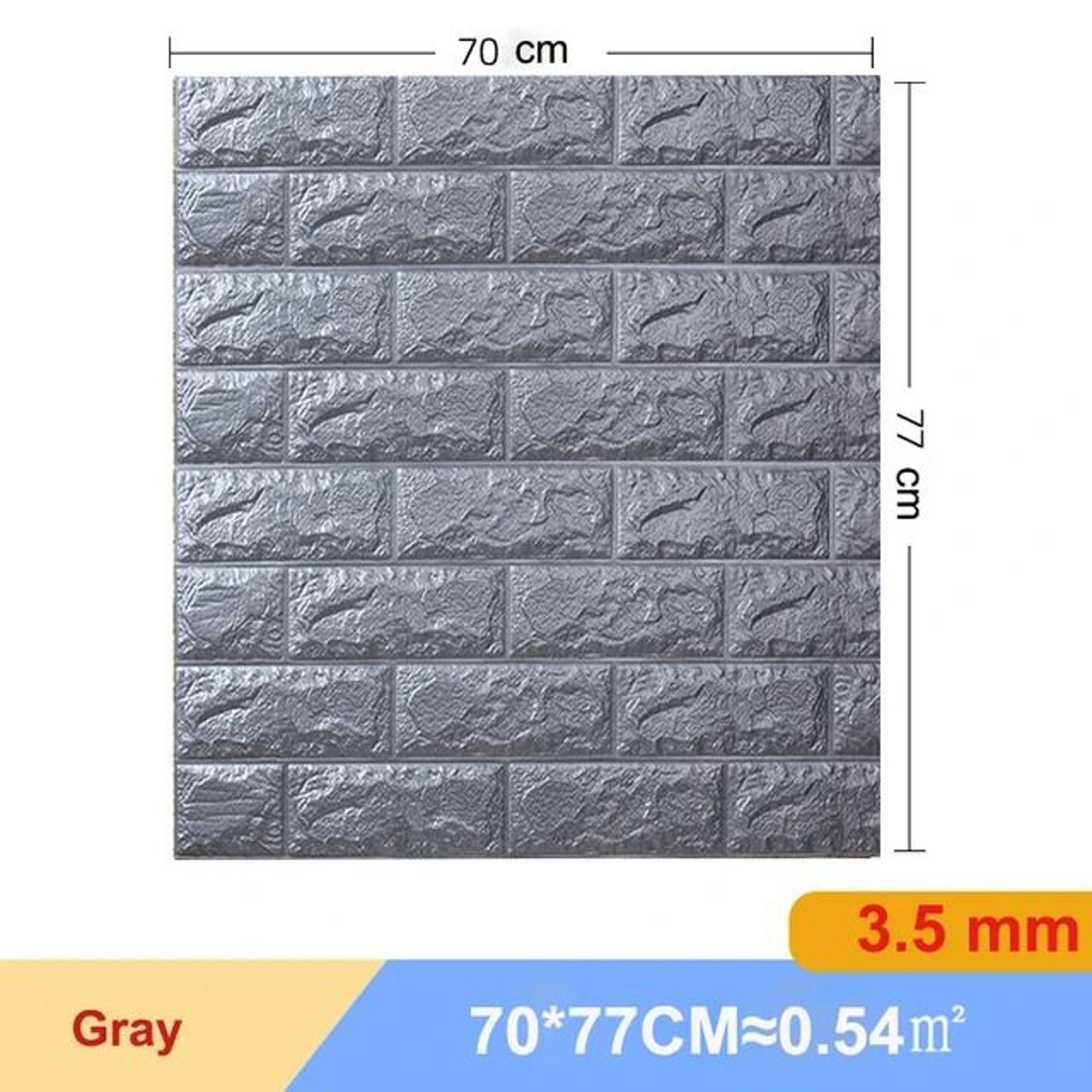 Premium 10Piece 3D Brick Wall Panel Set  SelfAdhesive KidSafe DIY Wallpaper 10