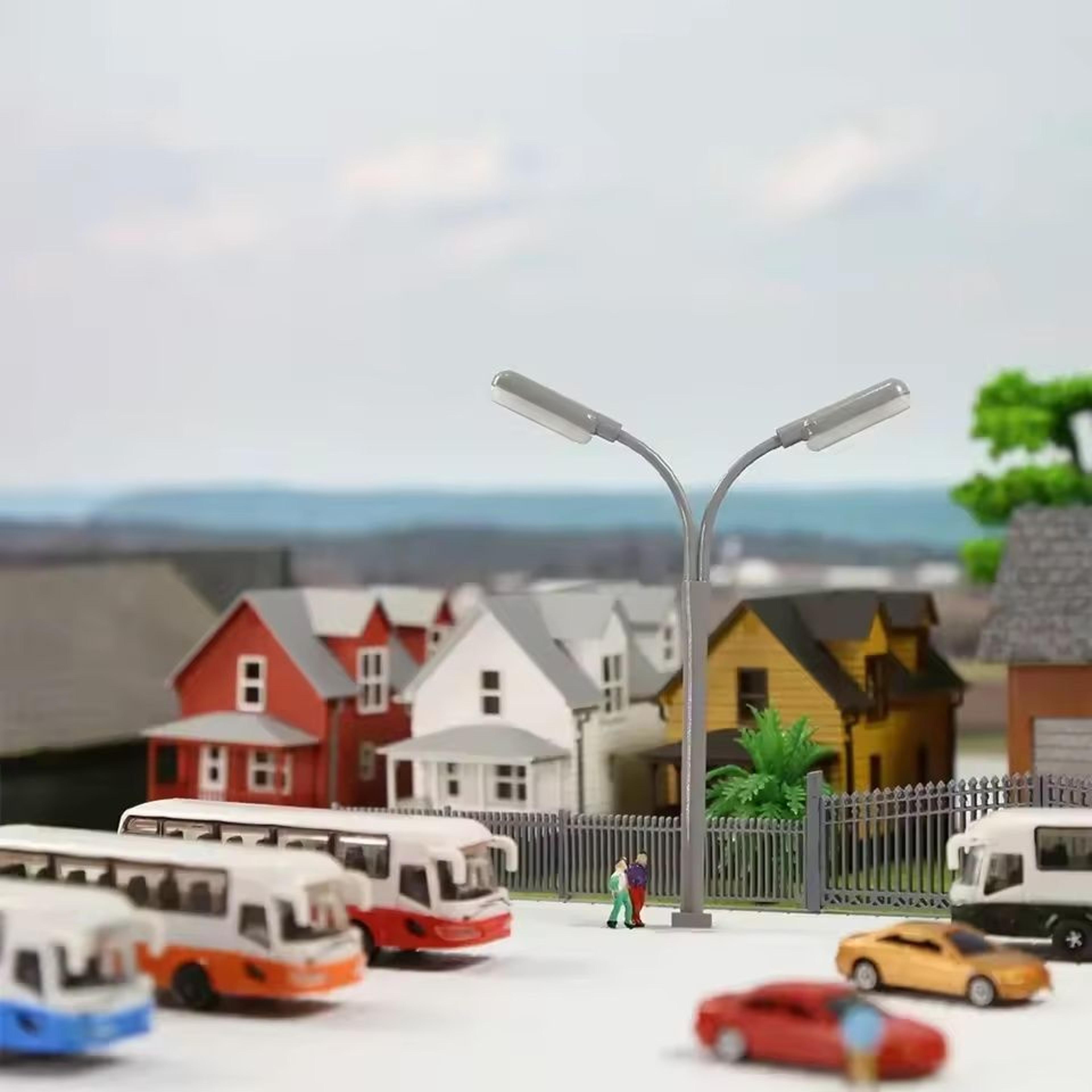 Model Platform LED Street Lamp  5Piece 1 160 Scale NGauge Miniature Lighting 1