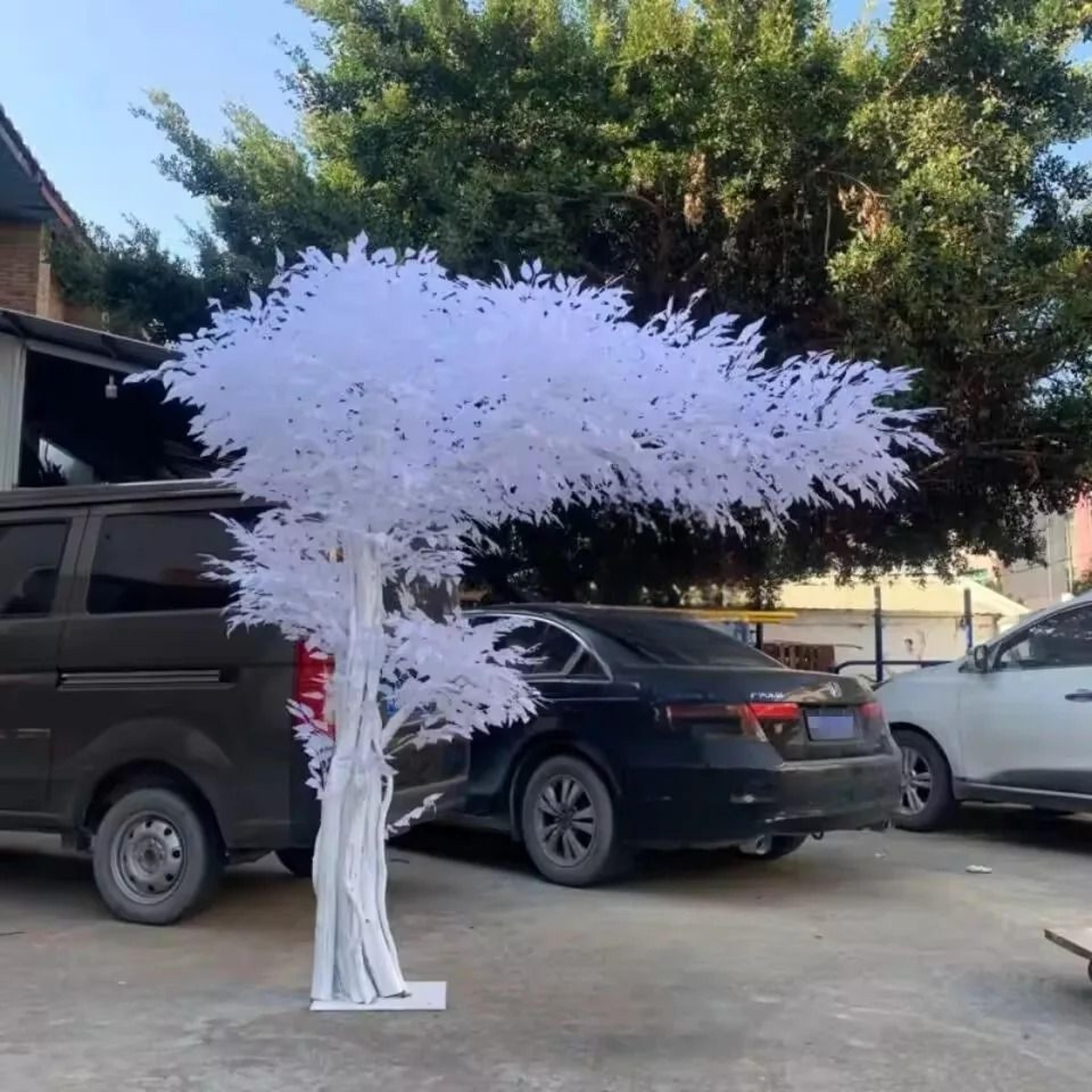 Grande Artificial Living Trees  Silk Peach Cherry  Maple Exhibition Decor For Luxury Interiors 3