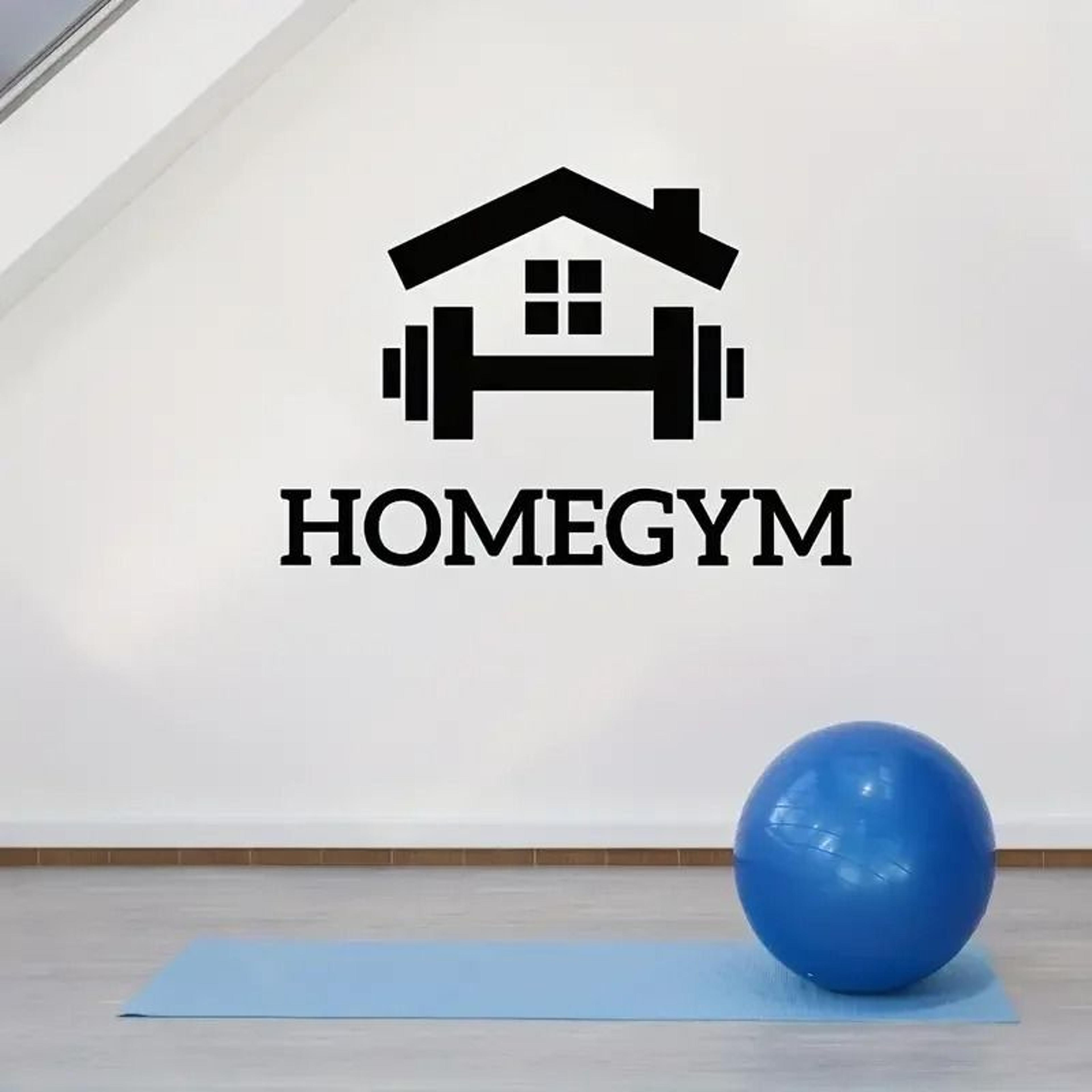 Modern Home Gym Wall Decal  61cm Large Barbell Fitness Sticker For Personal Training Studio  Exerci 2