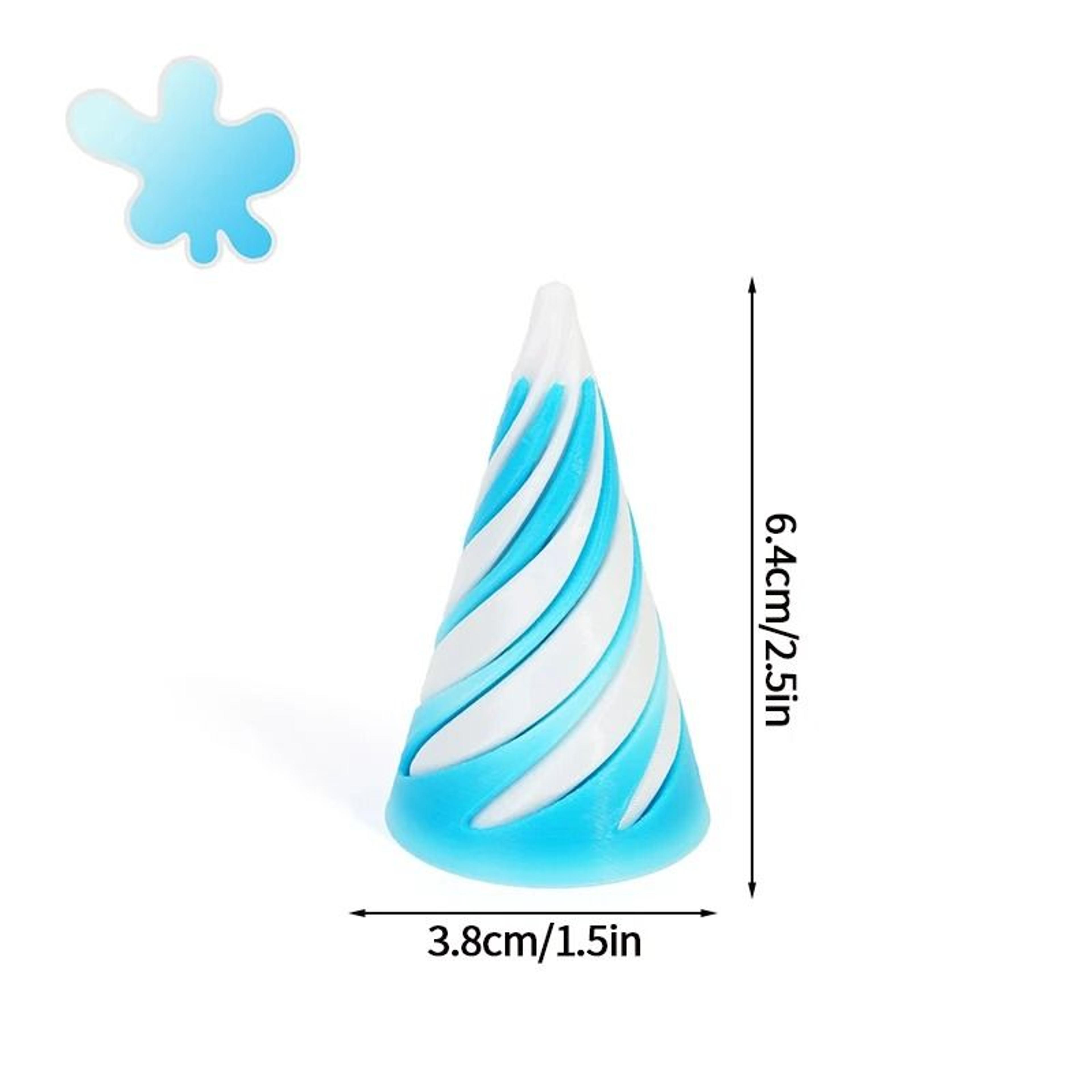 Impossible Spiral Pyramid  Bunny Fidget Toy  3D Printed Rotating Kinetic Sculpture For Stress Relie 16