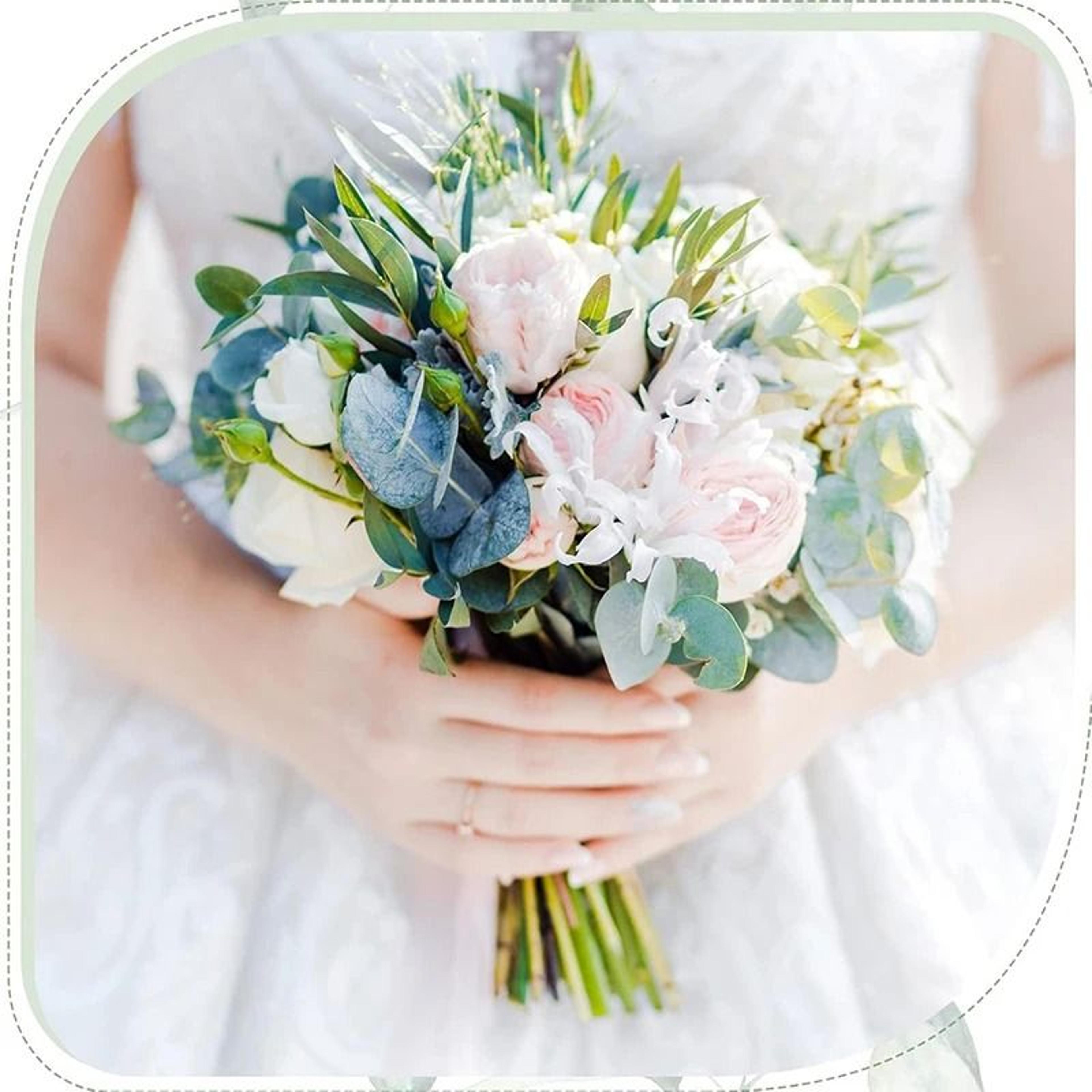 Mixed Artificial Eucalyptus Leaves  Green Botanical Bulk Stems For Wedding Bouquets  Modern Floral  2
