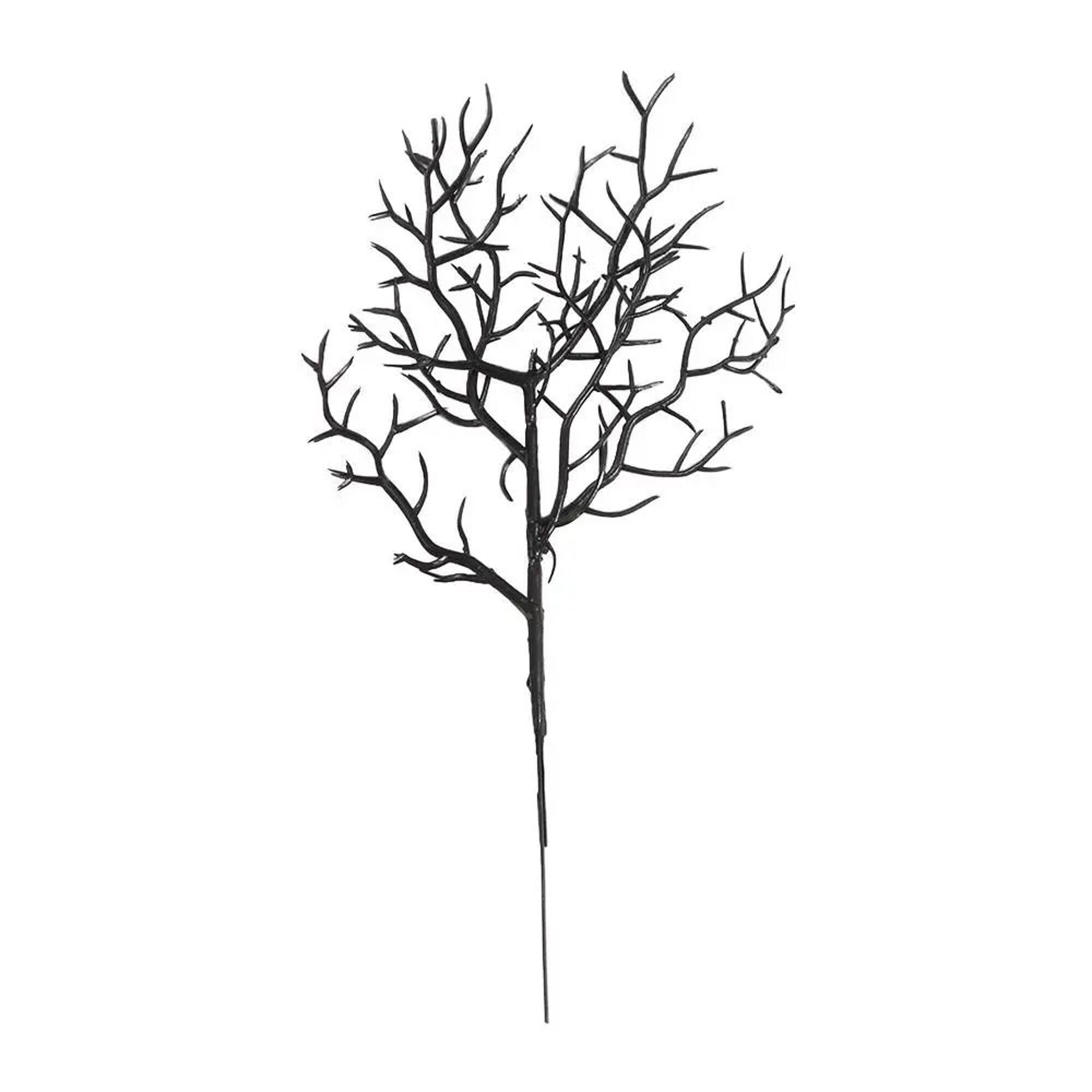 5Pcs Black Halloween Dead Branches  Realistic Antler Tree Stems  Gothic DIY Floral Arrangement Deco 2