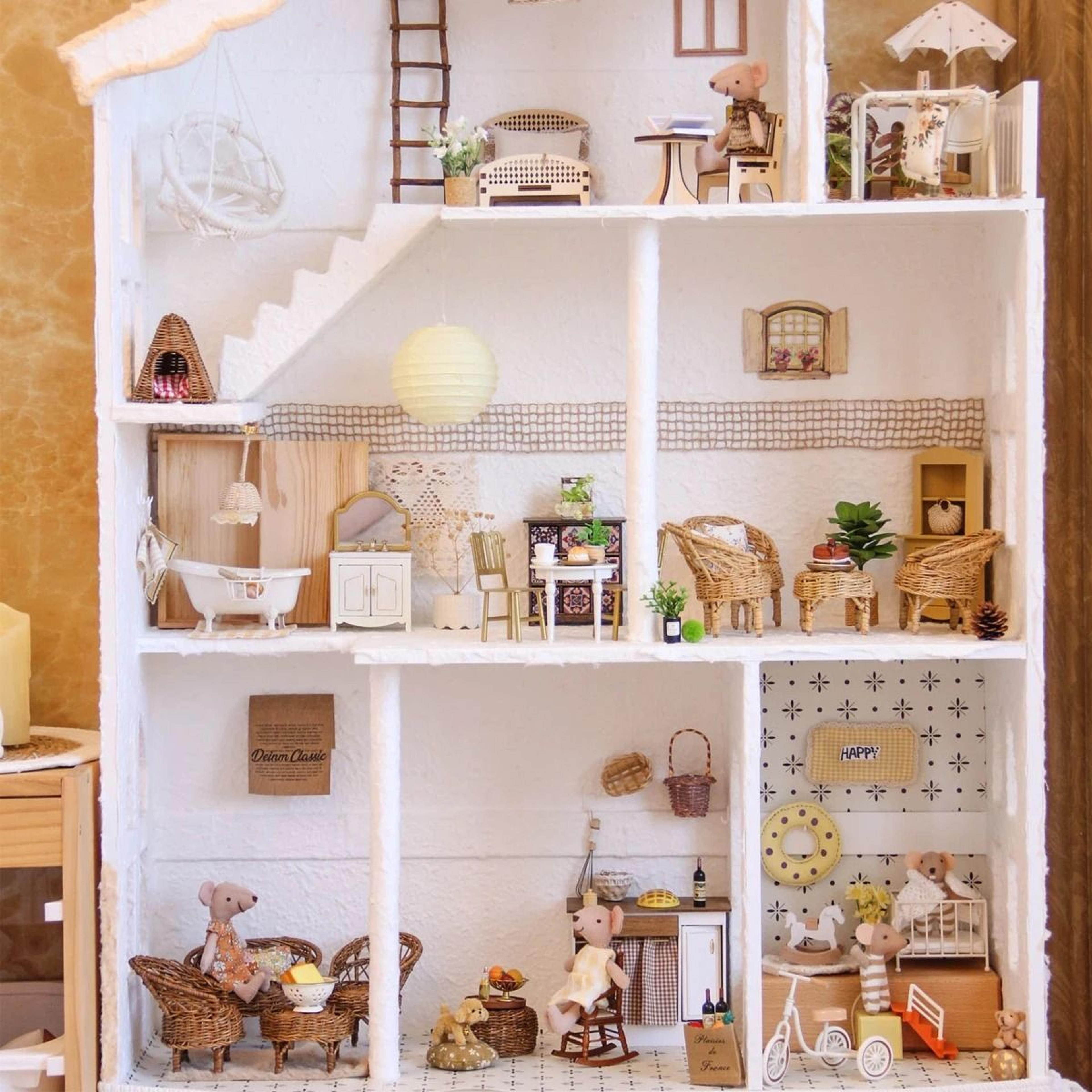 1 12 miniature simulation furniture | high-fidelity mini house decor | professional studio props for bedroom & kitchen