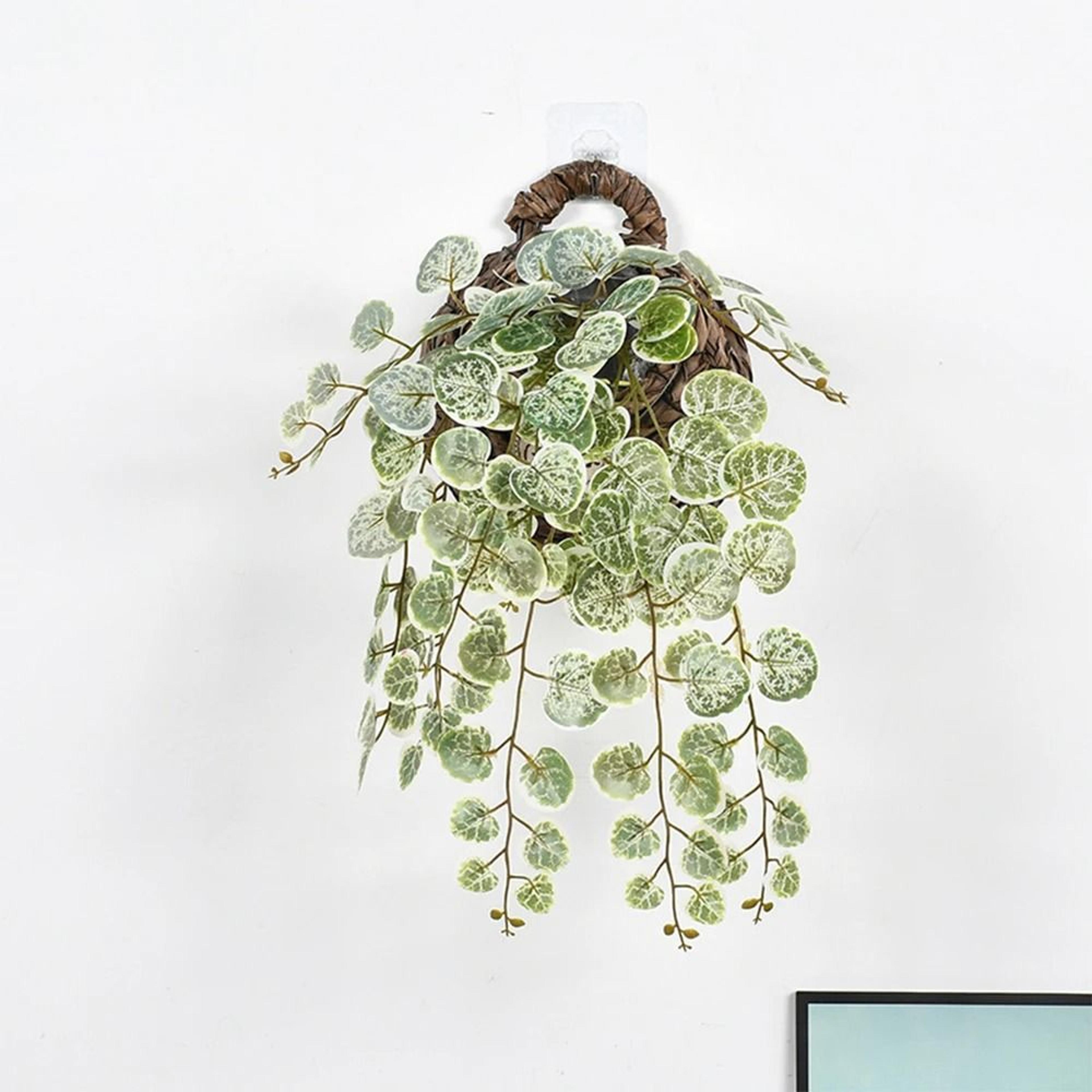 Artificial Eucalyptus Hanging Vine  4664cm Tropical Apple Leaf Rattan  Lush Greenery For Home  Wedd 3