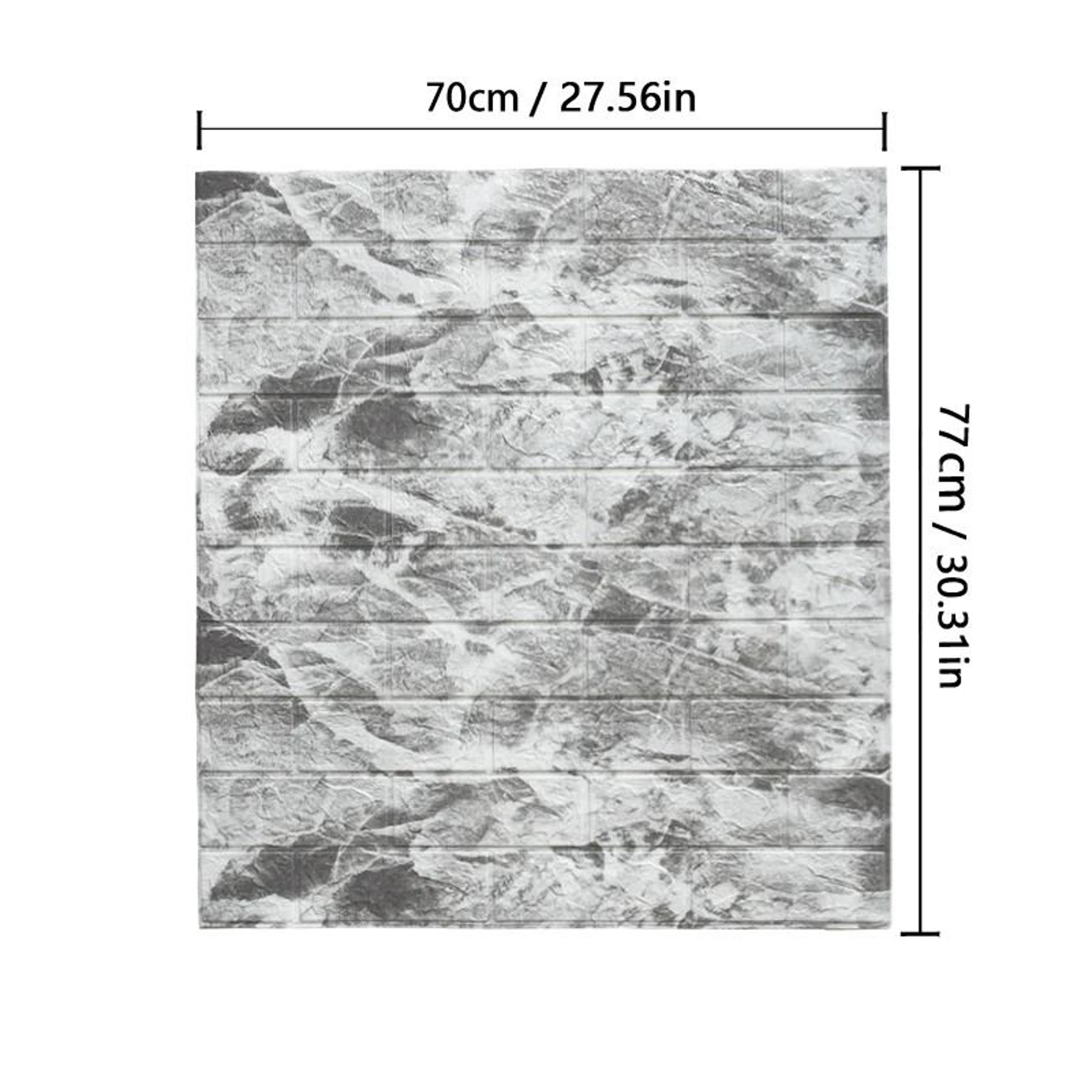 3D Brick Wall Sticker  77cm X 70cm Imitation Brick Wallpaper  Waterproof SelfAdhesive DIY Panels Fo 6