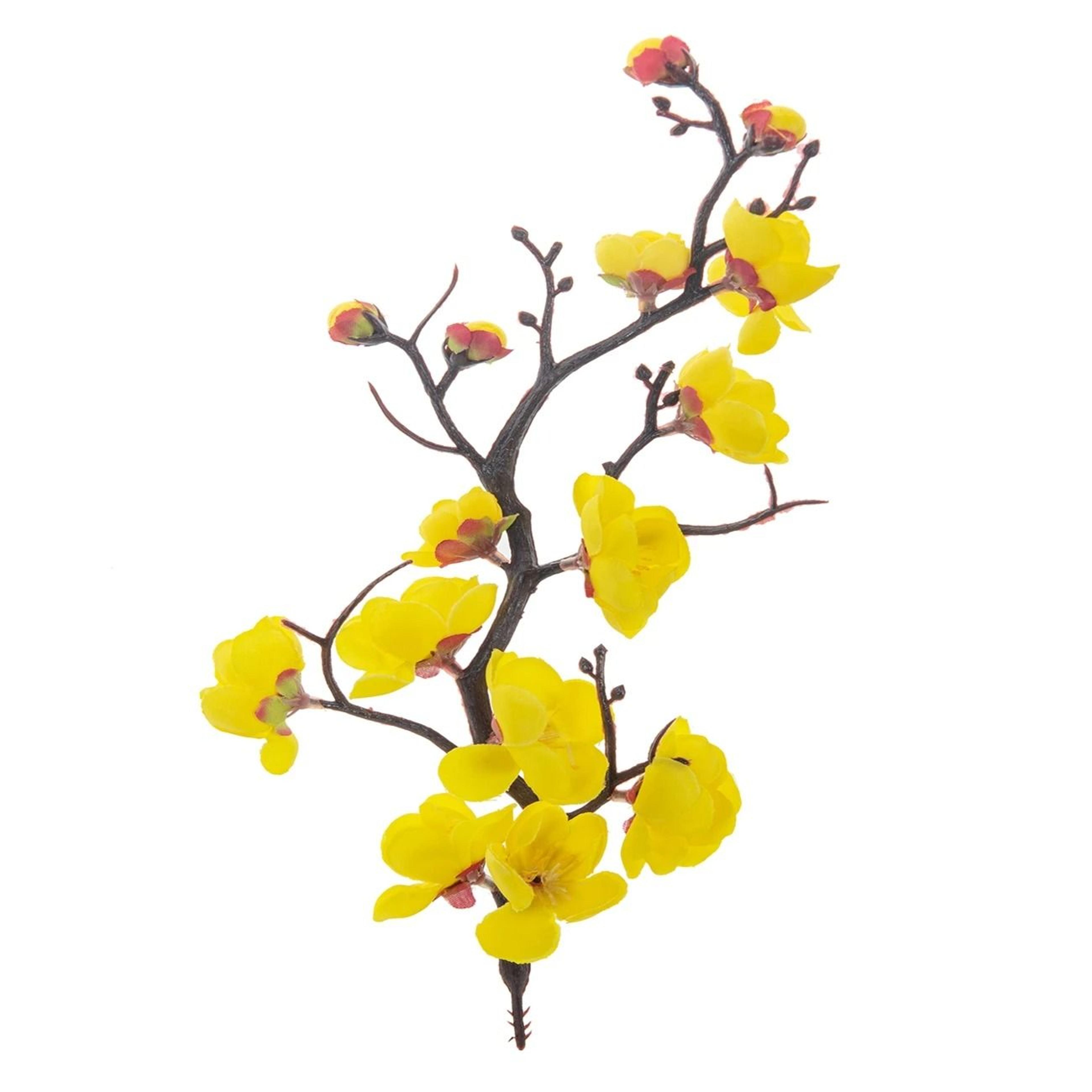 Spring Plum Blossom Peach Branch  29cm Silk Artificial Flowers  Elegant Floral Stem For Wedding  Ta 3