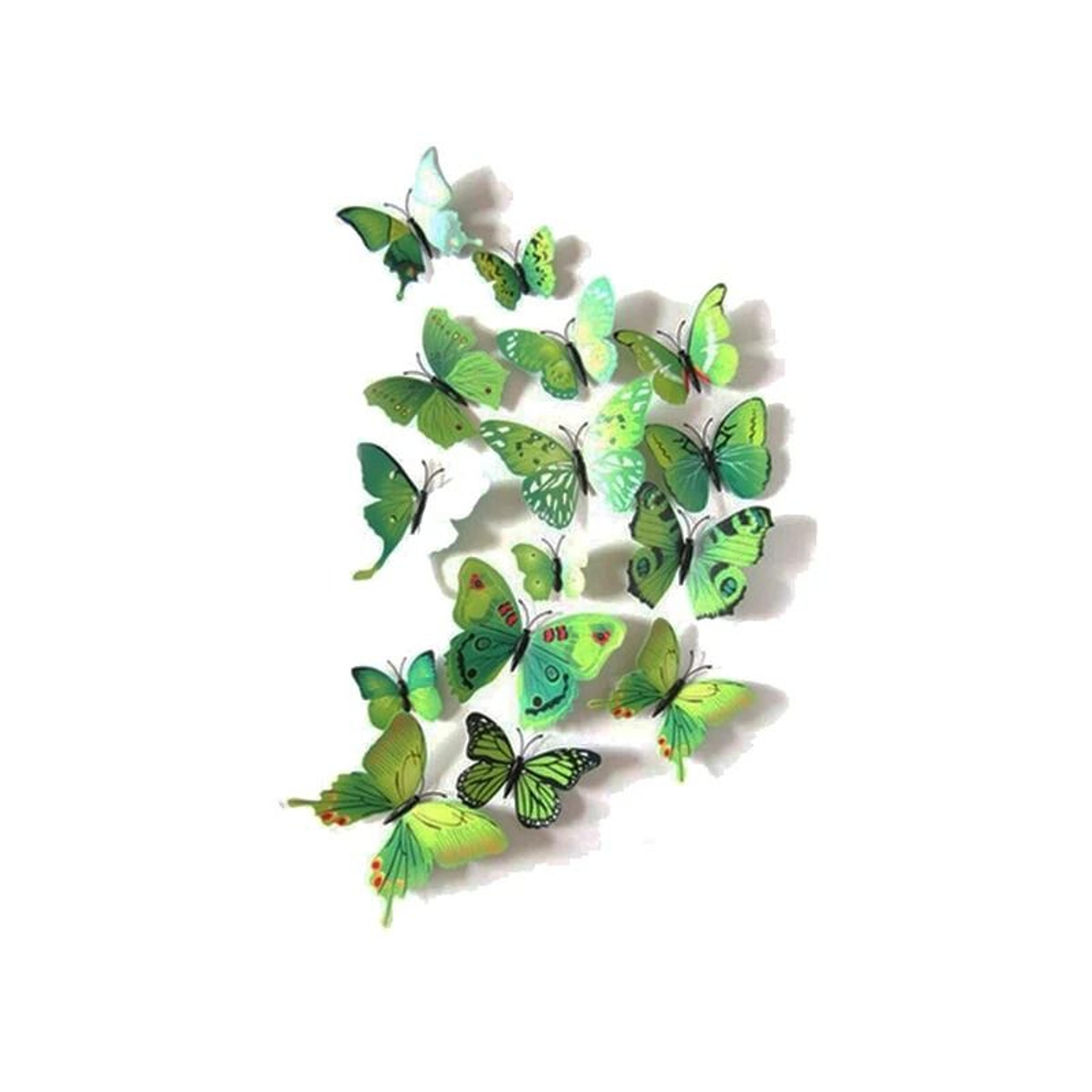 12Pcs 3D Butterfly Wall Decals  Magnetic PVC Simulated Butterflies  Creative DIY Home  Refrigerator 10