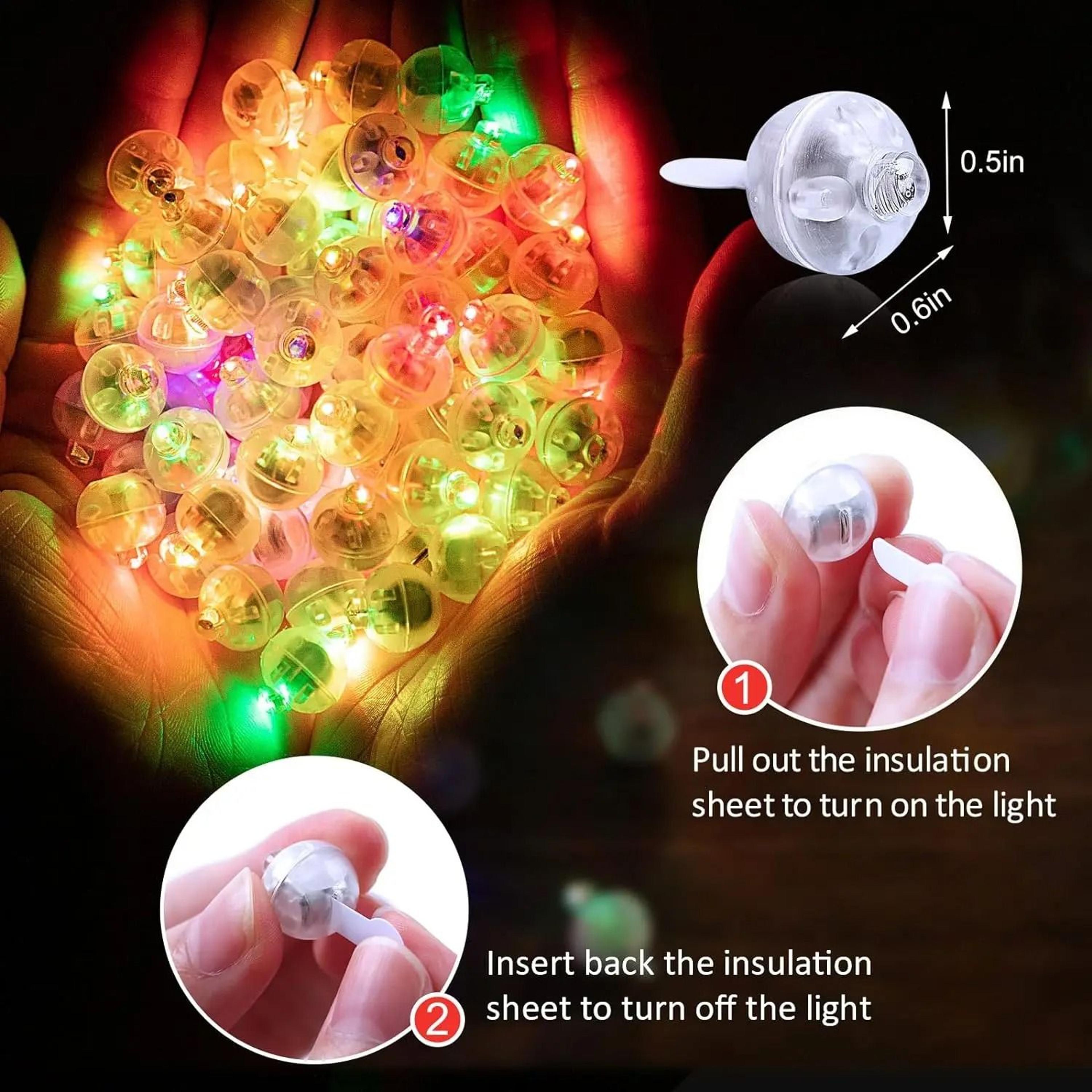 Mini LED Round Balloon Lights  Wireless Glowing Ball Lamps  Waterproof Nightlight For Lanterns  Wed 4