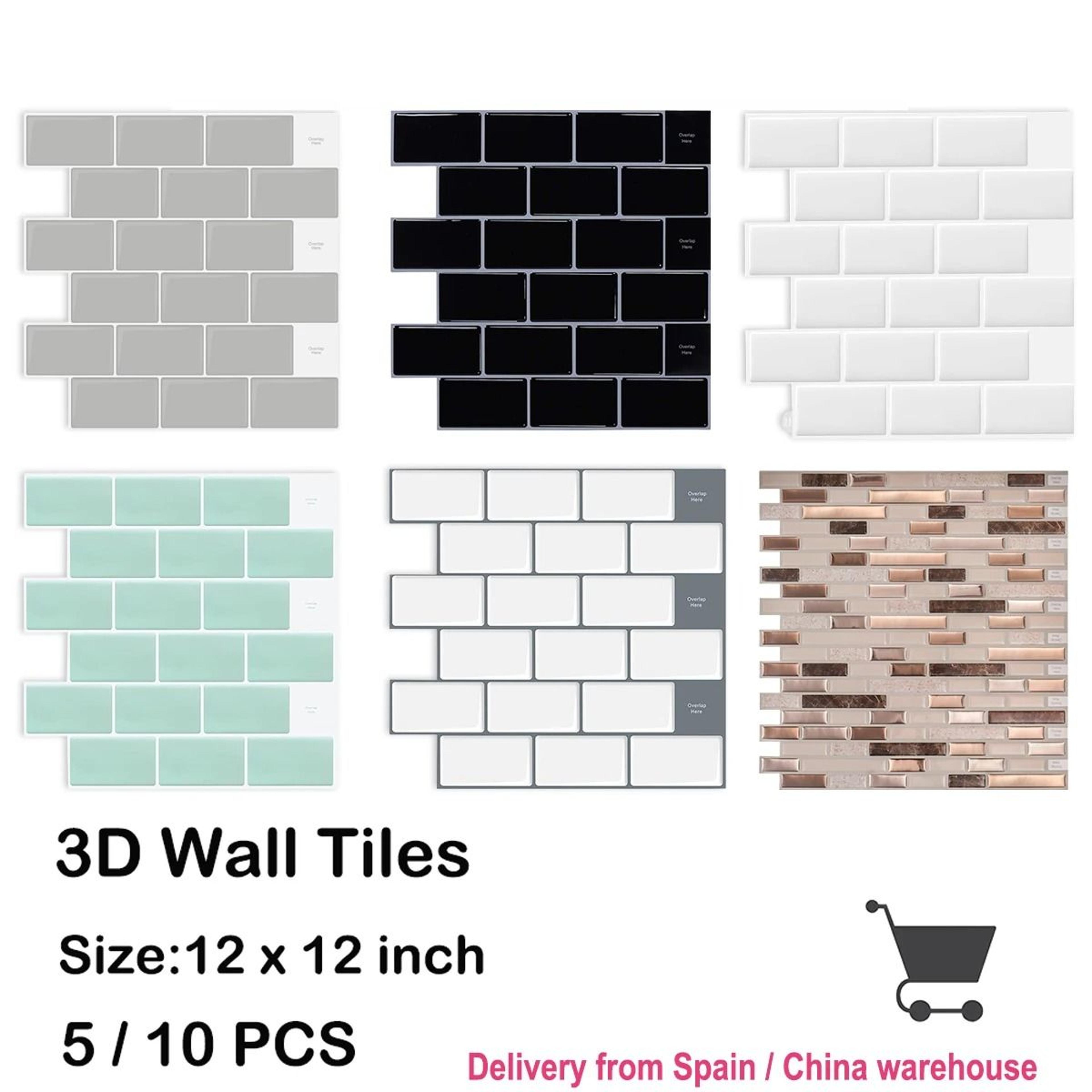 3D Waterproof Kitchen Wall Tiles  12x12 Inch Strong Adhesive Mural  Premium Peel And Stick Home Wal 0