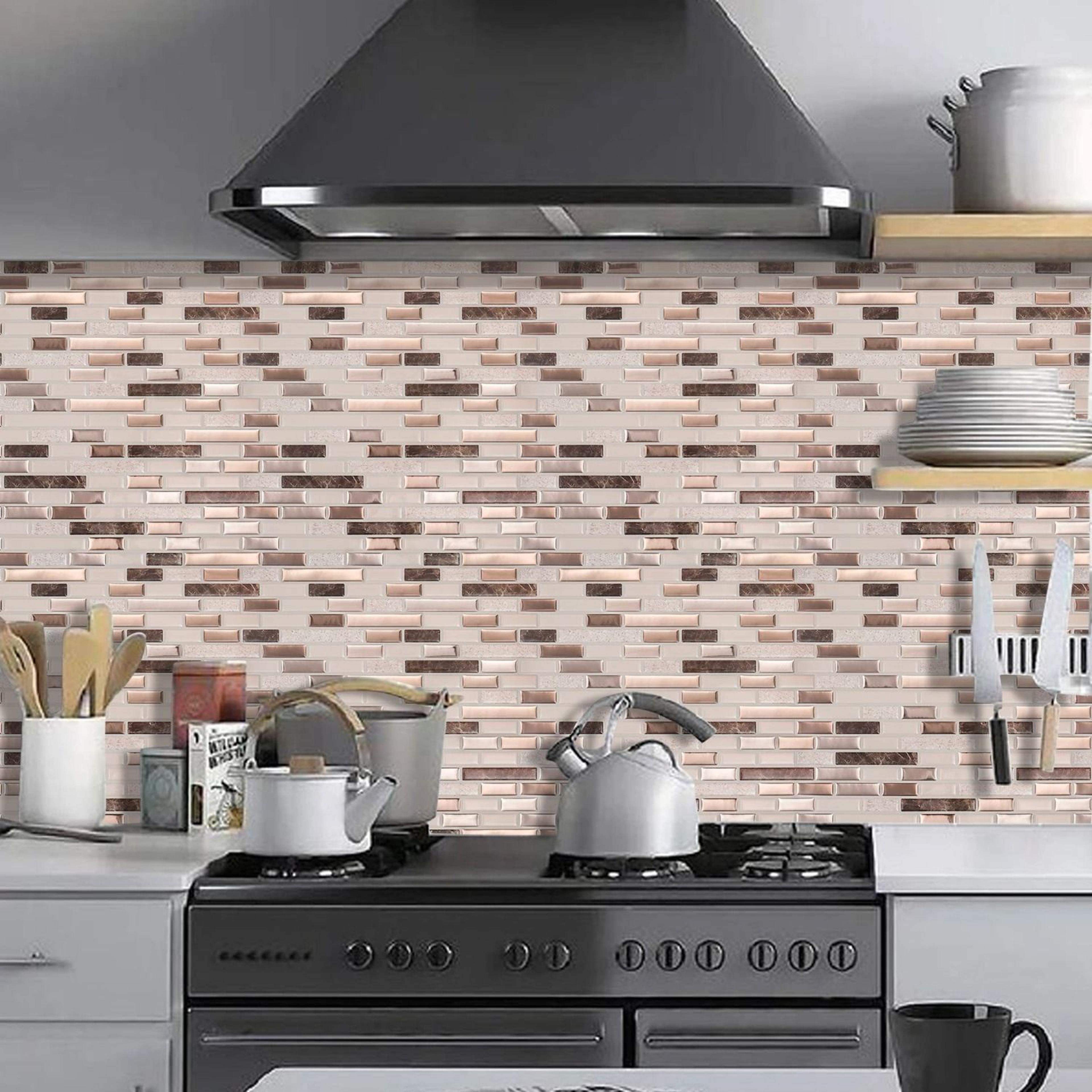 3D Waterproof Kitchen Wall Tiles  12x12 Inch Strong Adhesive Mural  Premium Peel And Stick Home Wal 4