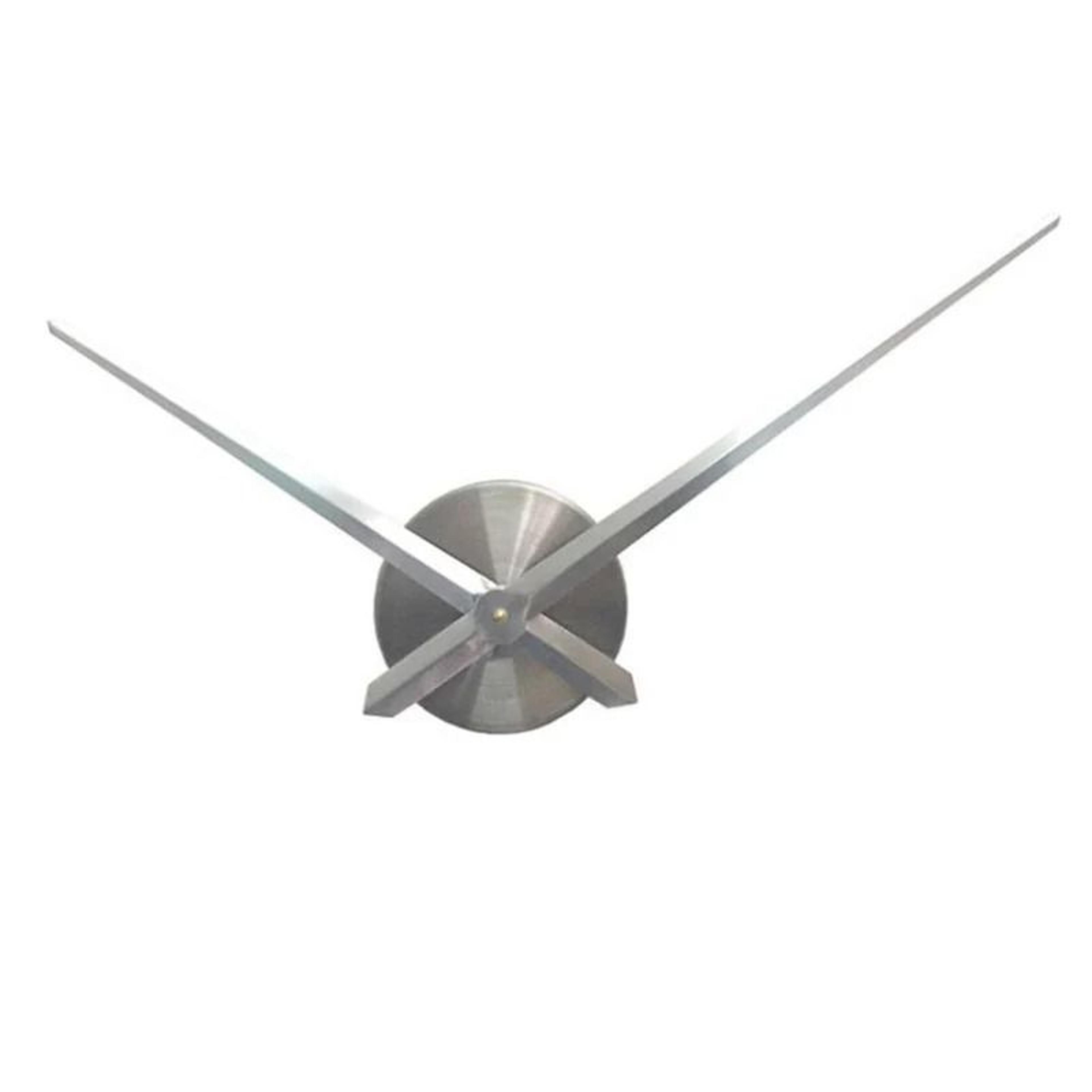 Modern 3D Large Wall Clock Hands  Minimalist DIY Quartz Clock Mechanism  Executive Matte Black Hour 7
