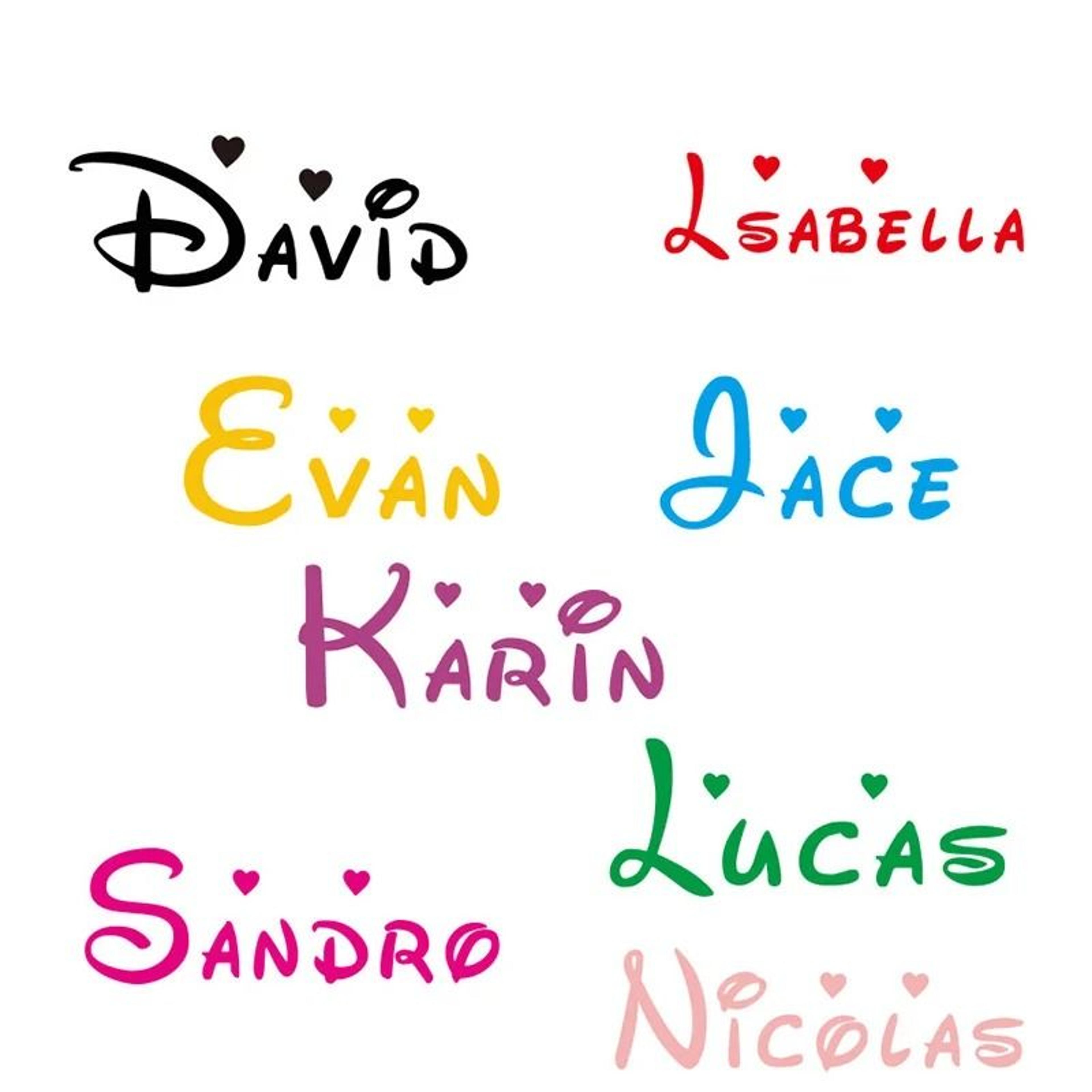 custom personalized name wall decal | bespoke childrens nursery decor | removable vinyl art sticker for kids room