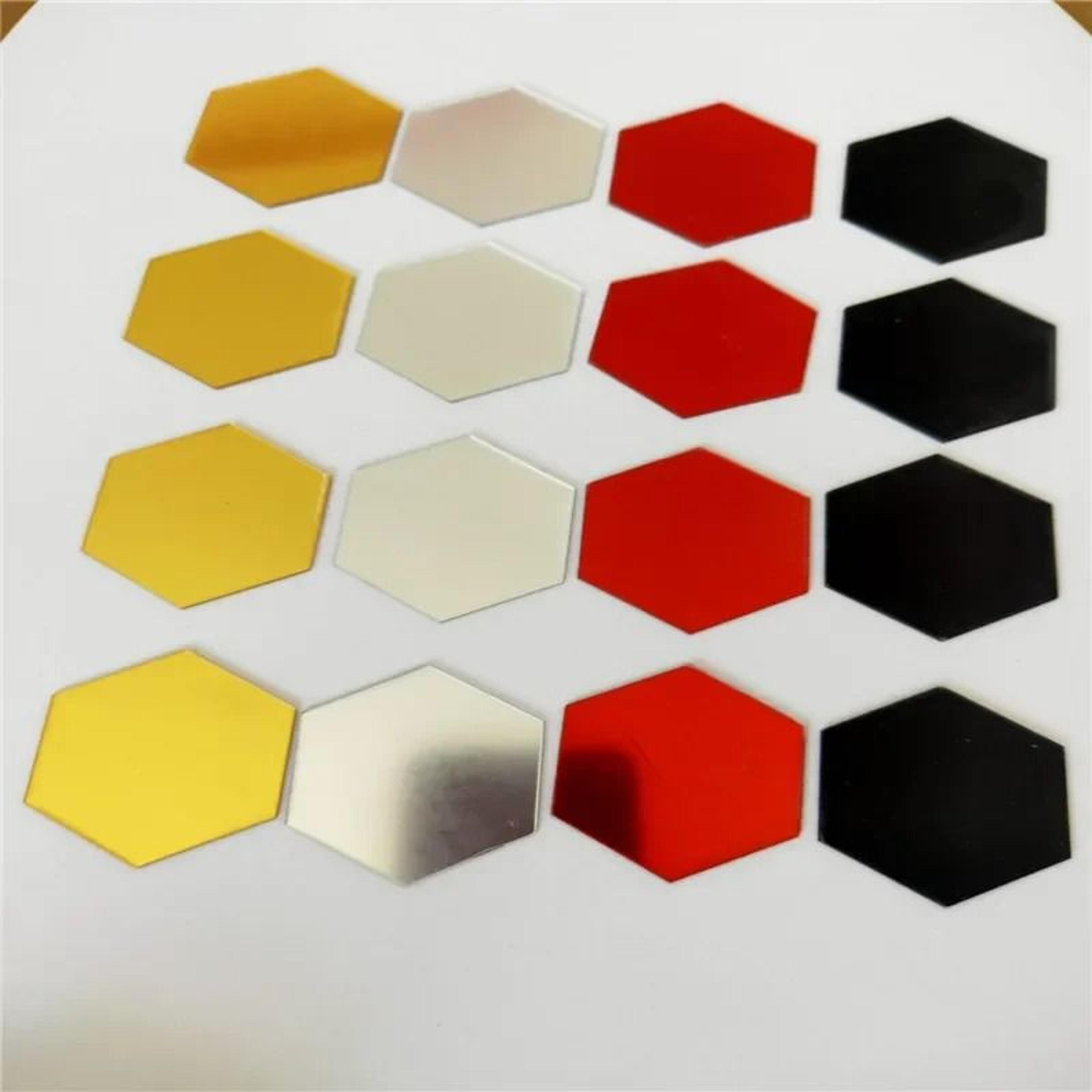 Hexagonal Acrylic Mirror Tiles  Modular 3D Mosaic Wall Stickers  Professional SelfAdhesive DIY Art  4