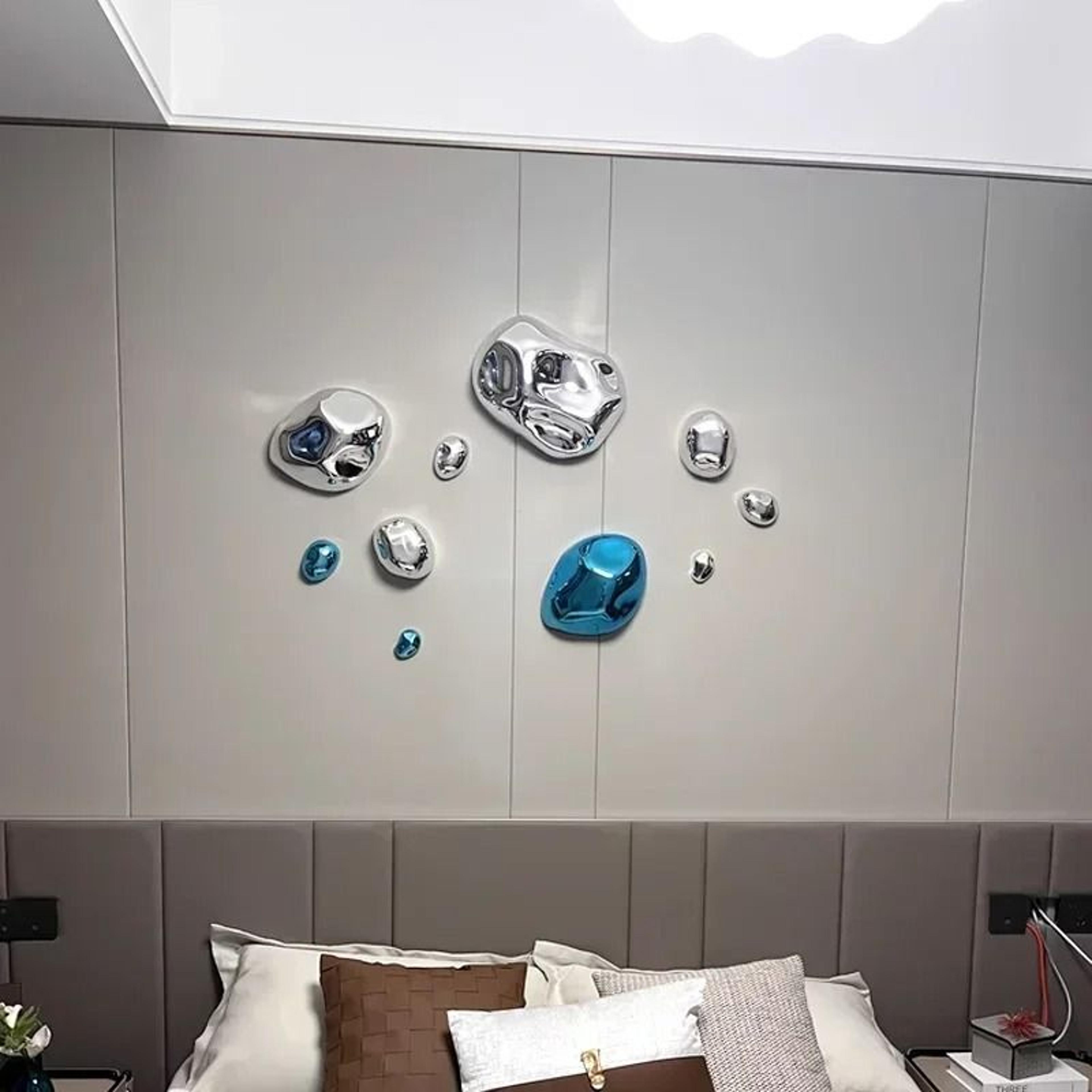 Abstract Simulated Stone Wall Pendant  Creative Mineral Background Decor  Professional Hotel  Execu 4