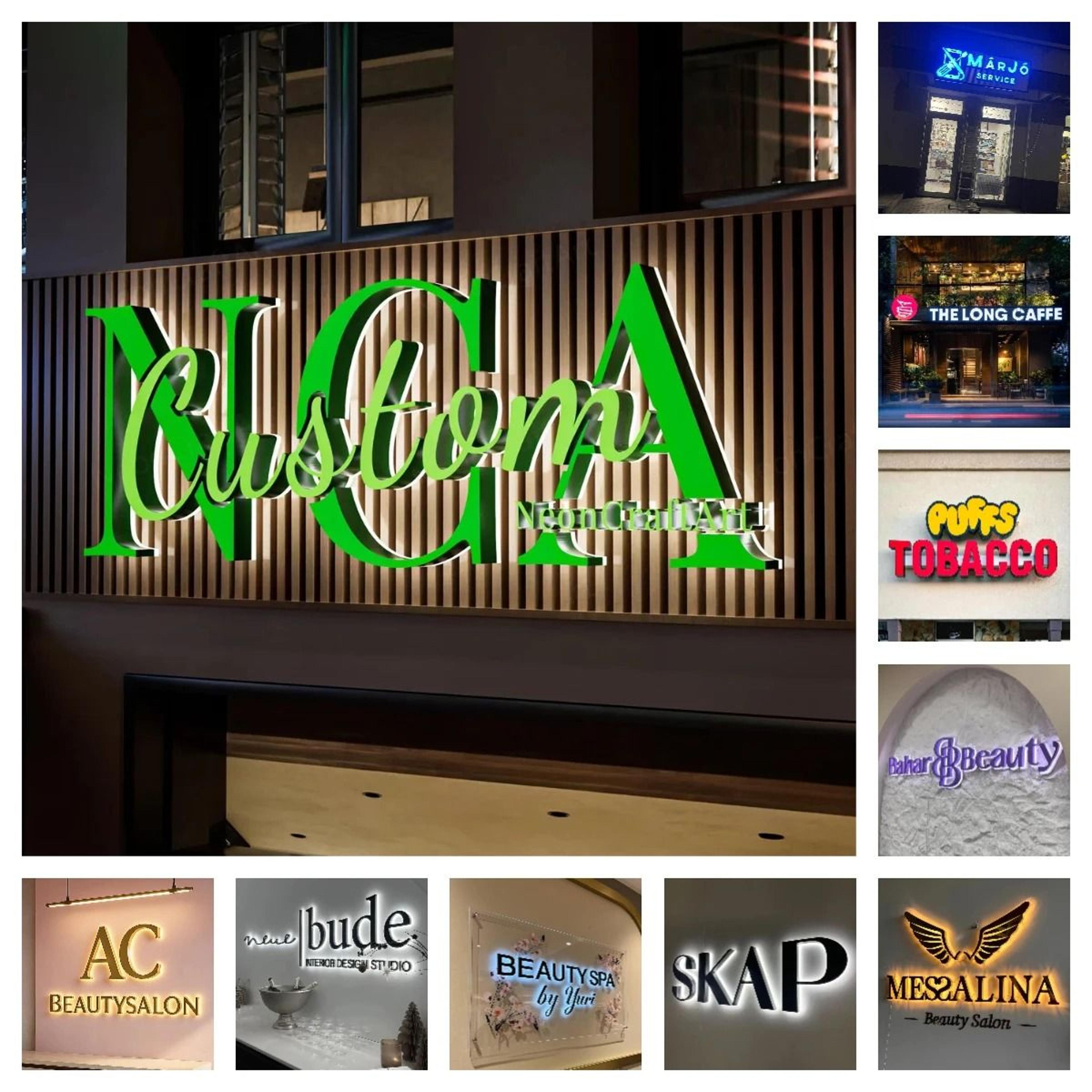 Custom LED Backlit Channel Sign  Professional 3D Illuminated Business Logo  Executive Storefront  O 2