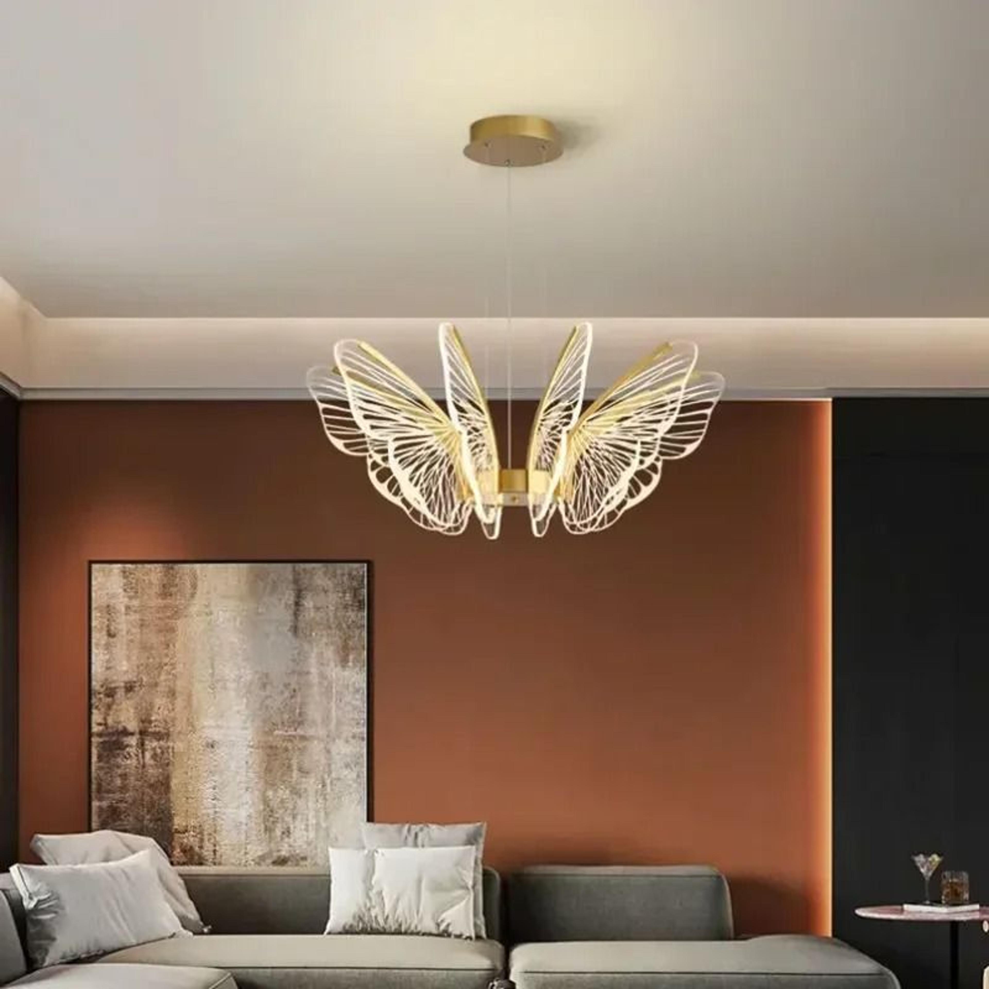 Minimalist Butterfly Chandelier  Creative Acrylic Hanging Light  Executive Living Room  Kitchen Isl 4