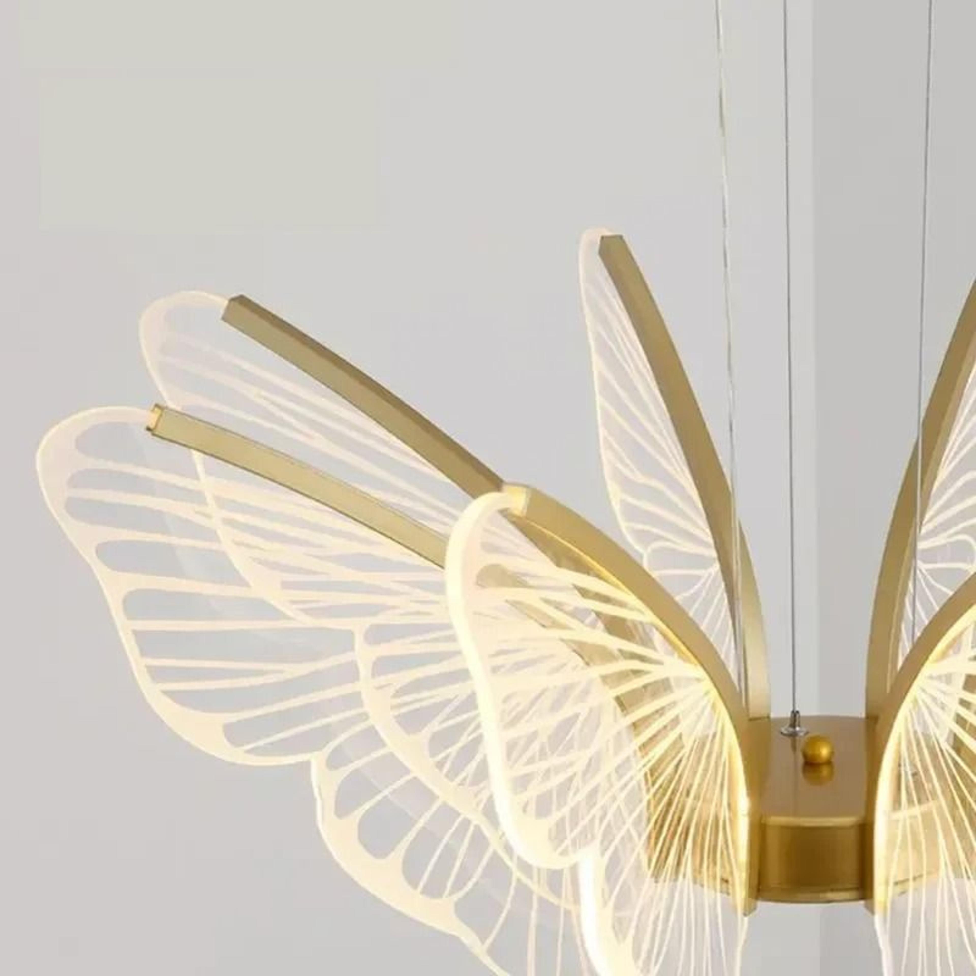 Minimalist Butterfly Chandelier  Creative Acrylic Hanging Light  Executive Living Room  Kitchen Isl 5