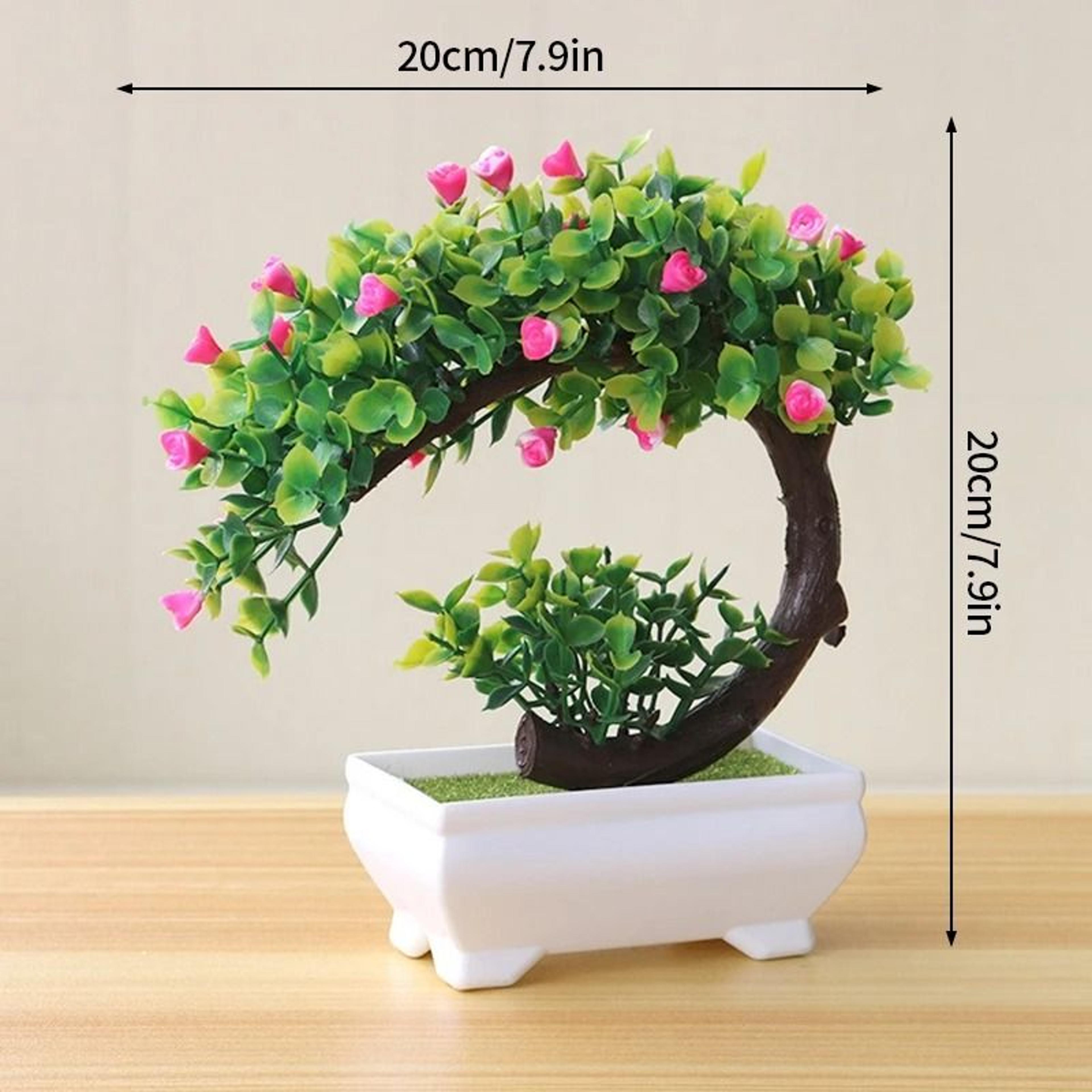 Artificial Potted Bonsai Plant  Simulated Miniature Tree  Executive Home  Garden Sanctuary Decor 7