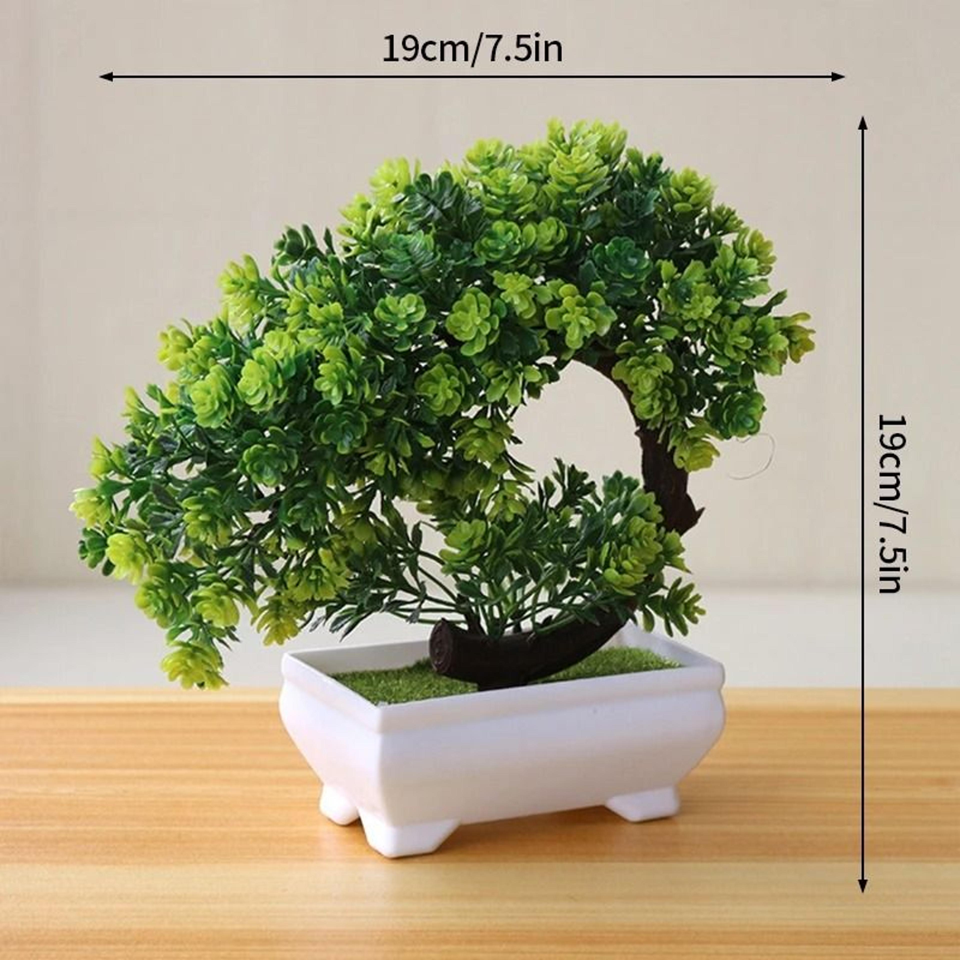 Artificial Potted Bonsai Plant  Simulated Miniature Tree  Executive Home  Garden Sanctuary Decor 9