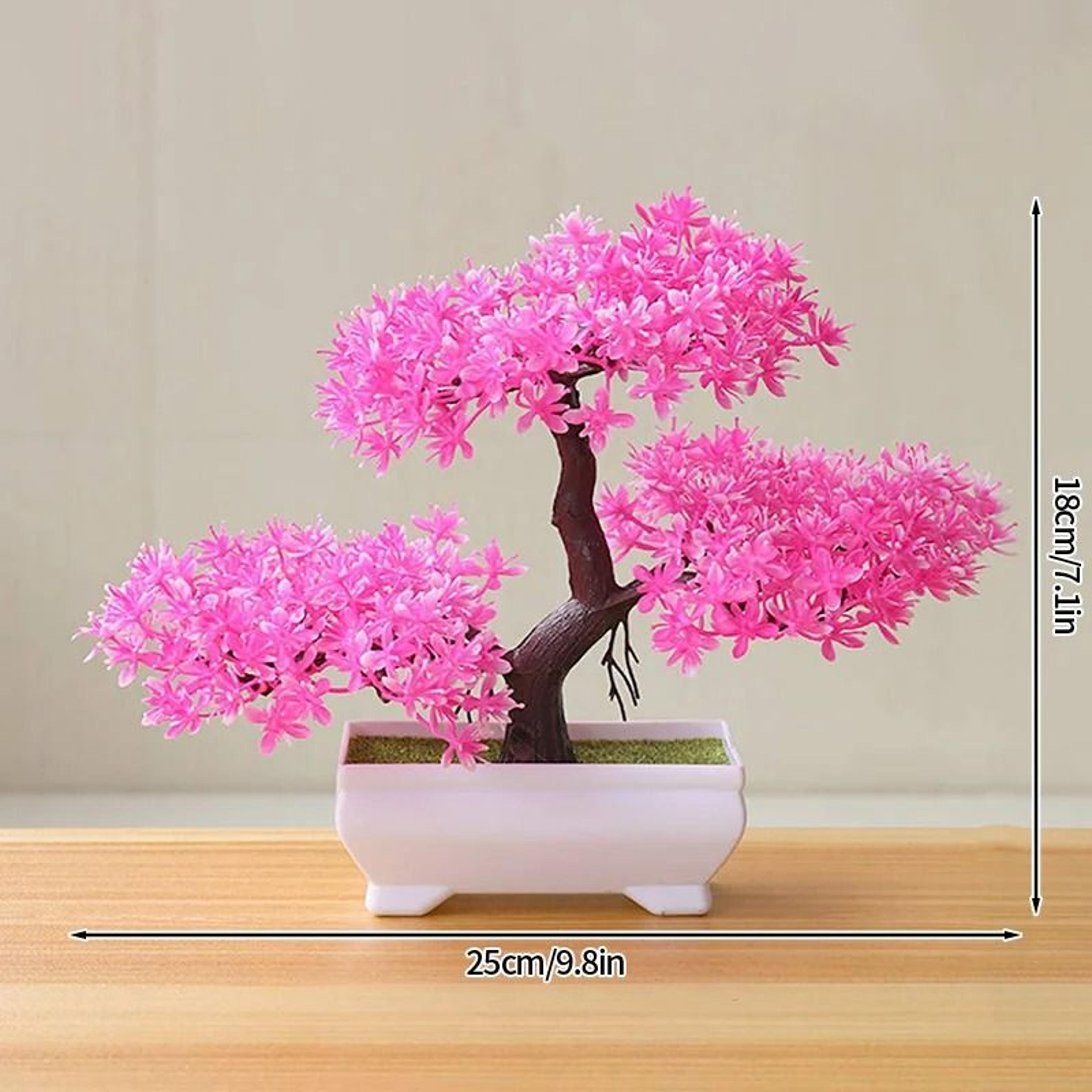 Artificial Potted Bonsai Plant  Simulated Miniature Tree  Executive Home  Garden Sanctuary Decor 18