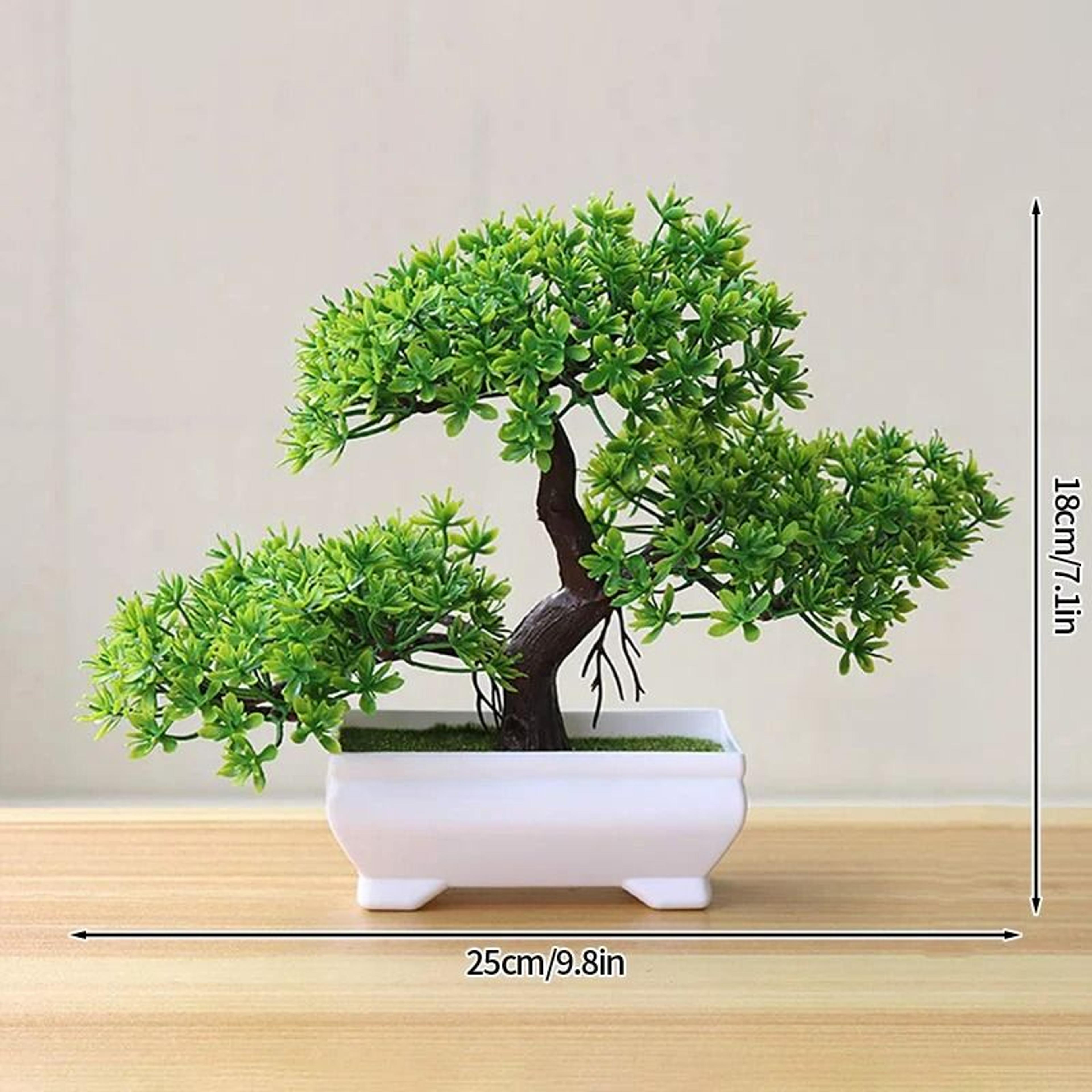 Artificial Potted Bonsai Plant  Simulated Miniature Tree  Executive Home  Garden Sanctuary Decor 20