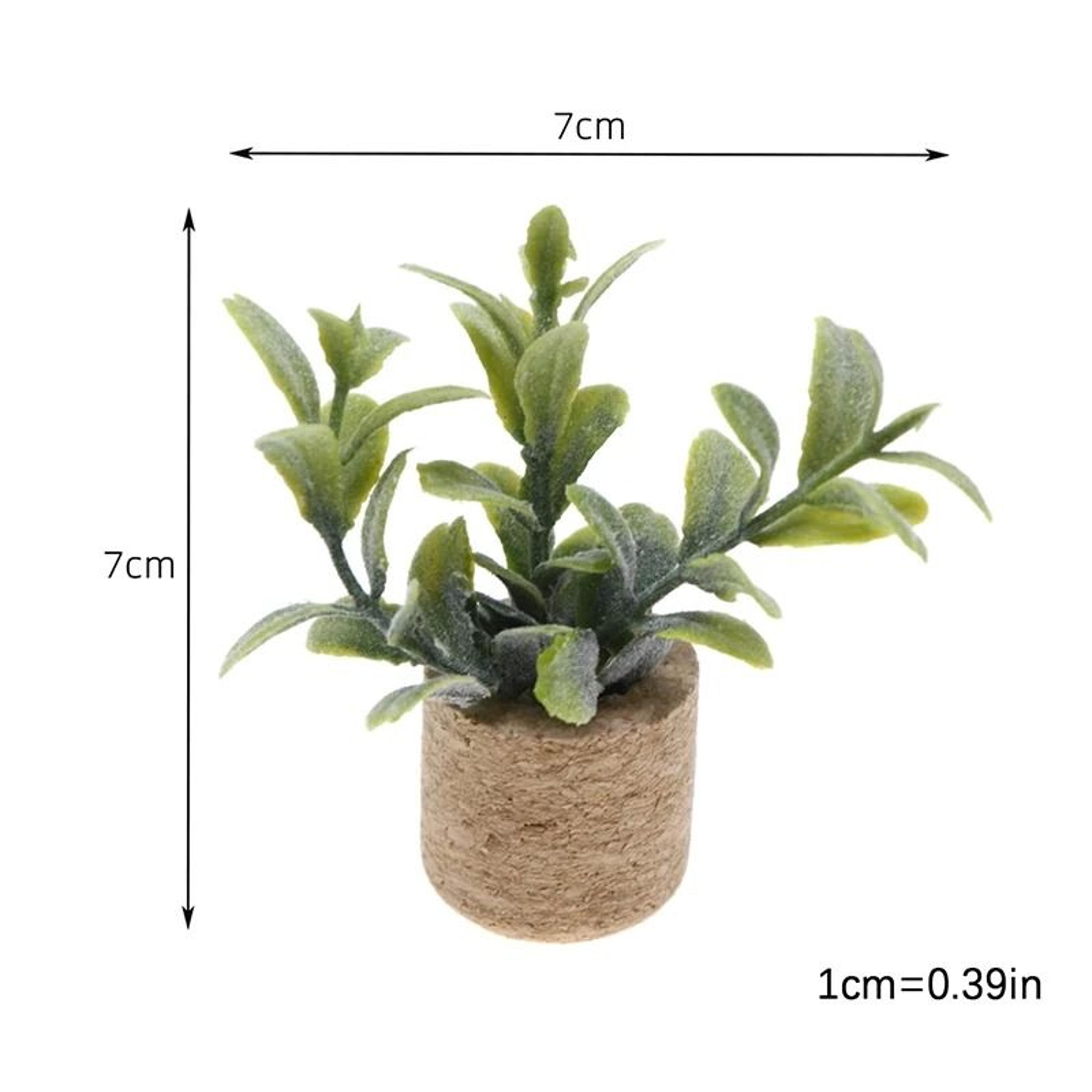 1 12 Miniature Potted Flower  Dollhouse Green Plant Model  Executive MicroLandscape Sanctuary Decor 8