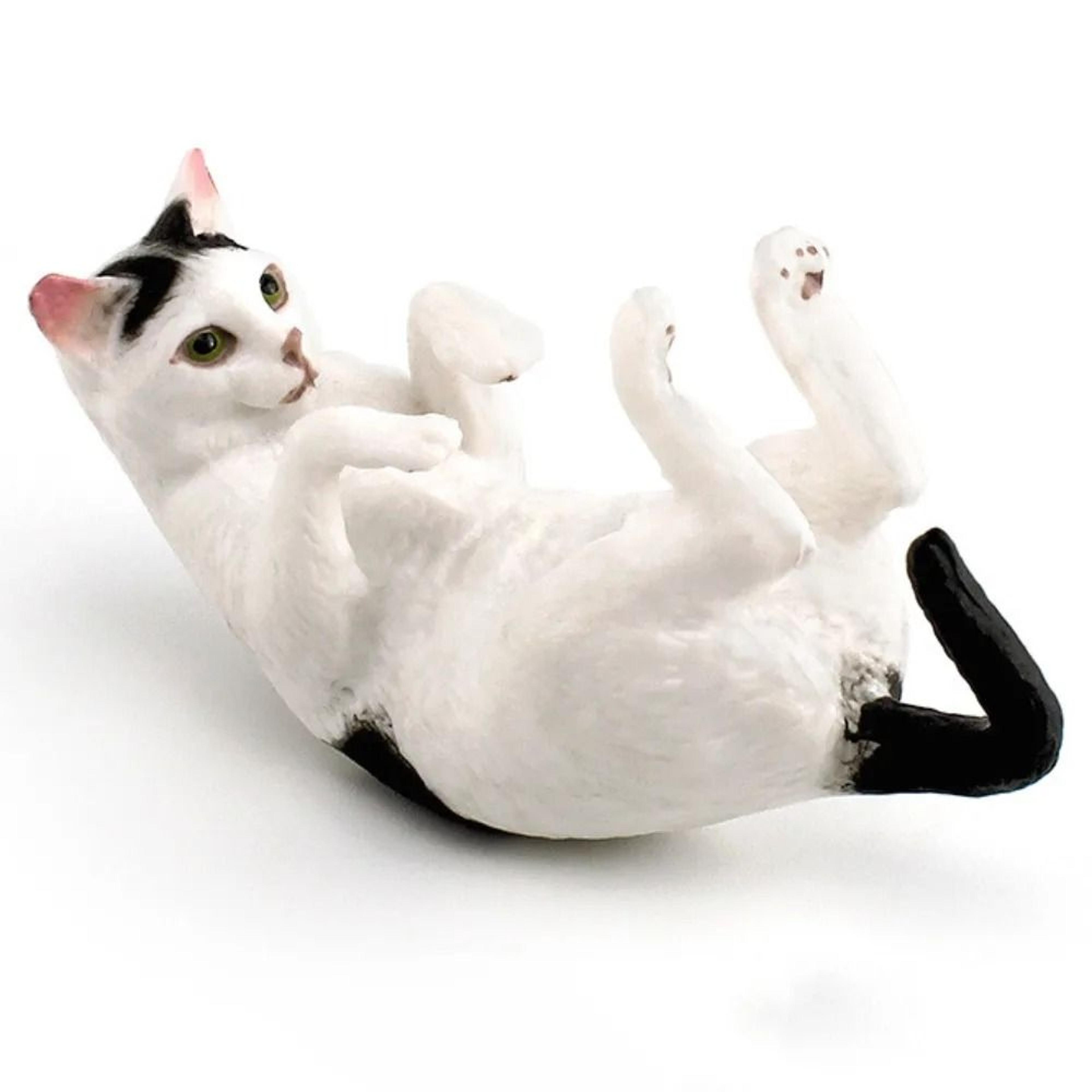 Artisan Ginger Tabby Sculpture  HandPainted Solid Simulation Cat  Executive Desktop  Home Studio Sa 14