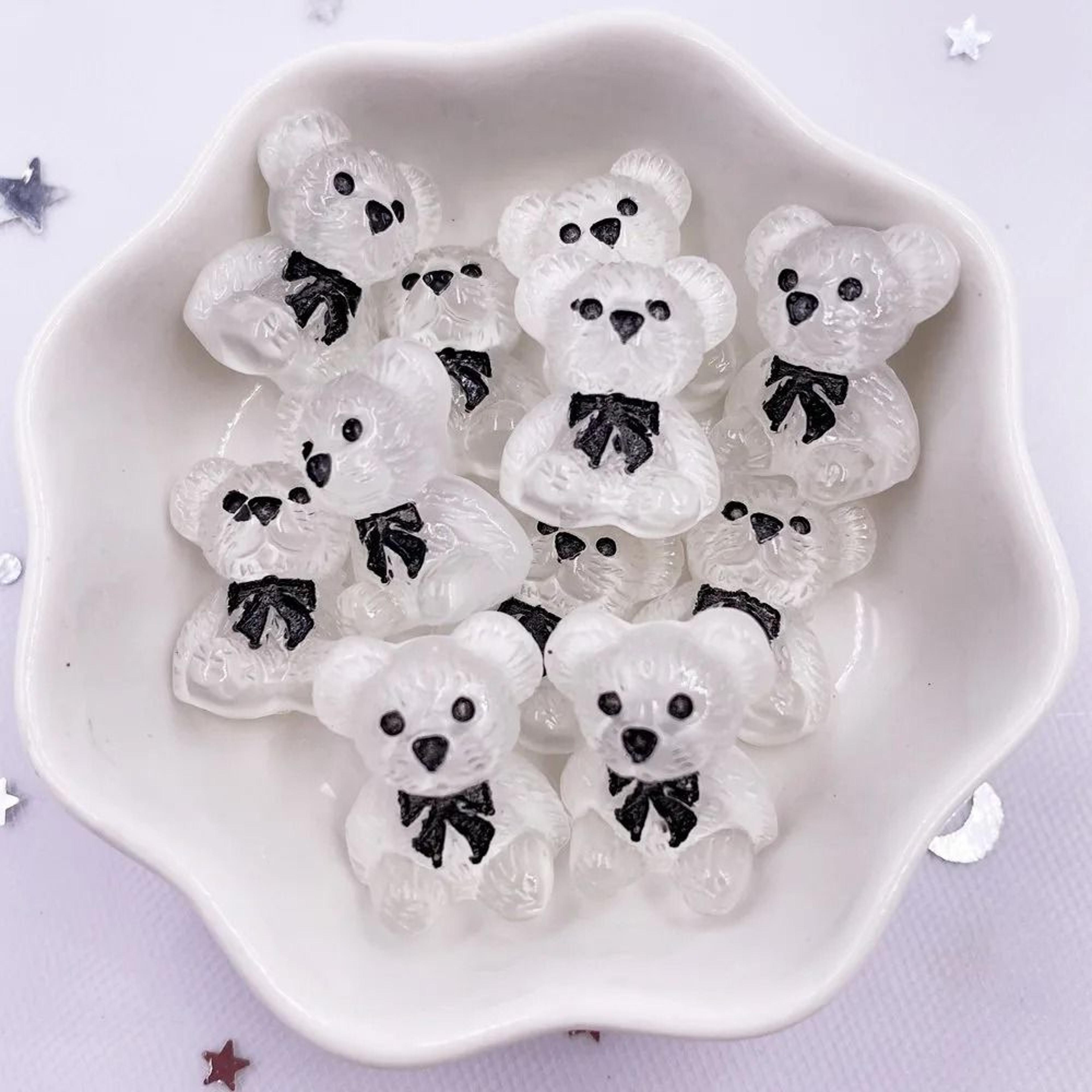 Artisan Bear Flatback Charms  10PCS HandPainted Resin Figurines  Executive Studio  DIY Sanctuary De 13