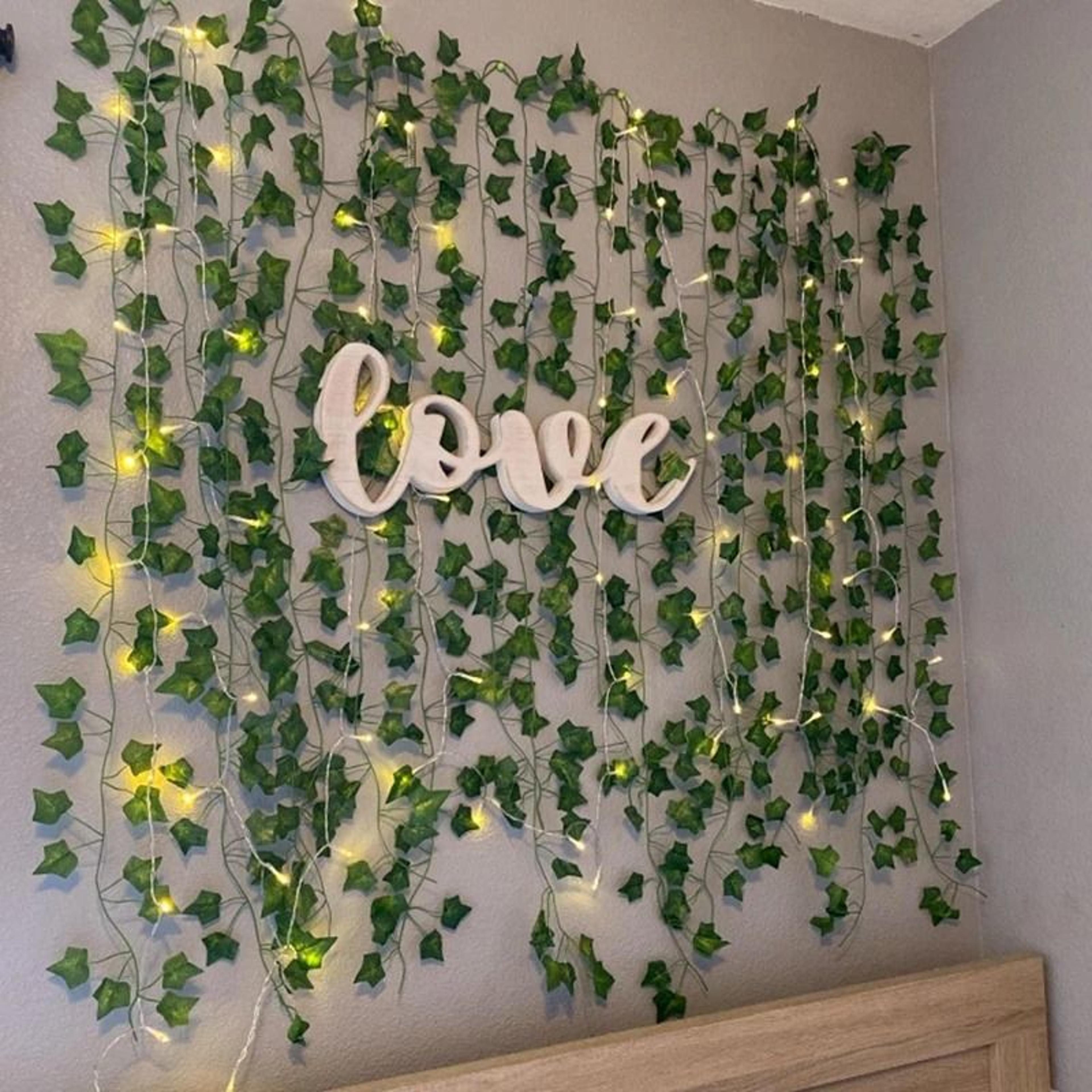 Botanical Fairy Vines  Artificial Leaf Garland String Lights  Executive Garden  Studio Sanctuary De 4