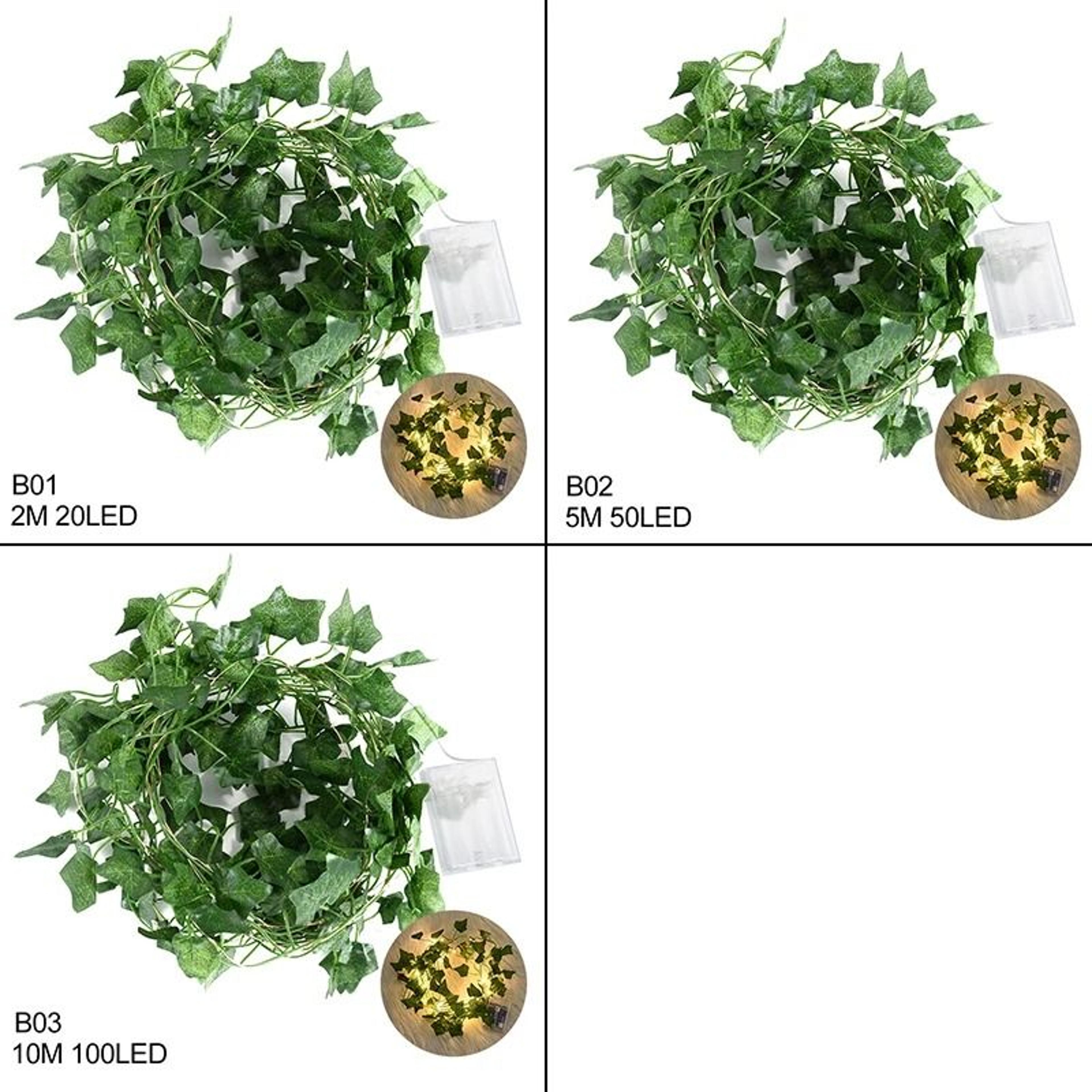 Botanical Fairy Vines  Artificial Leaf Garland String Lights  Executive Garden  Studio Sanctuary De 5