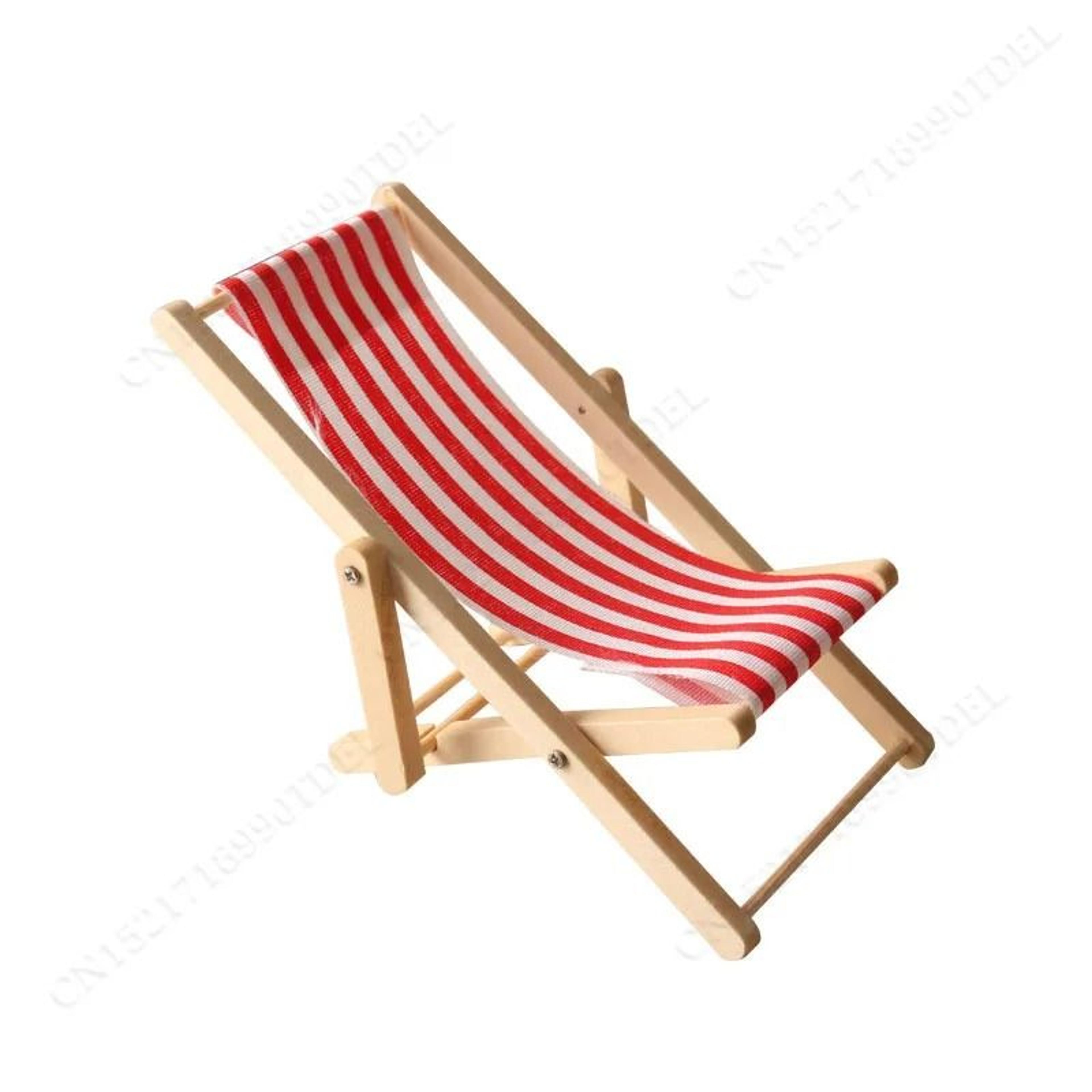 Artisan Miniature Recliner  Wooden Outdoor Deck Chair Model  Executive Studio  Zen Sanctuary Decor 5