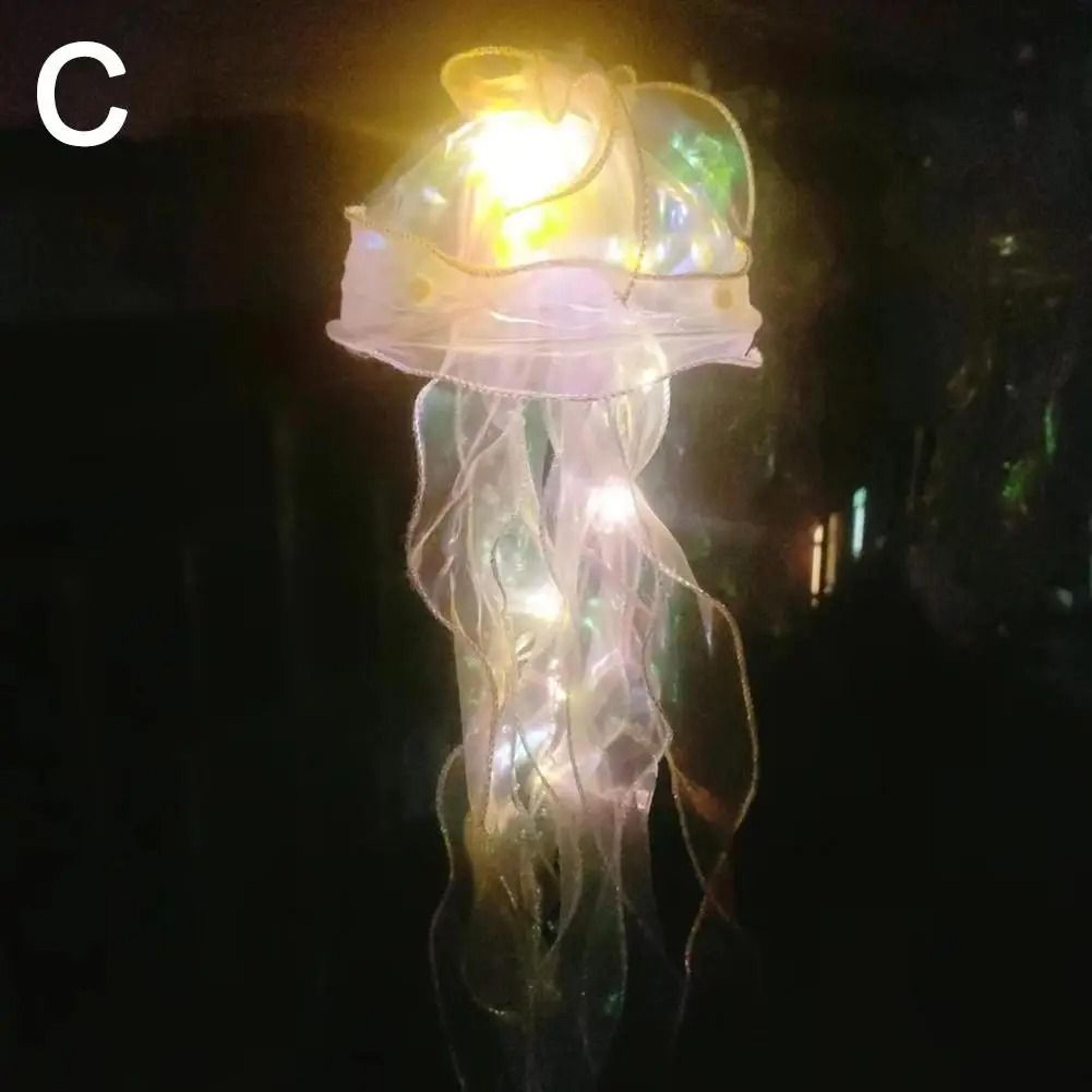Ethereal Jellyfish Lamp  DIY Hanging Ocean Night Light  Executive Studio  Mermaid Sanctuary Decor 9